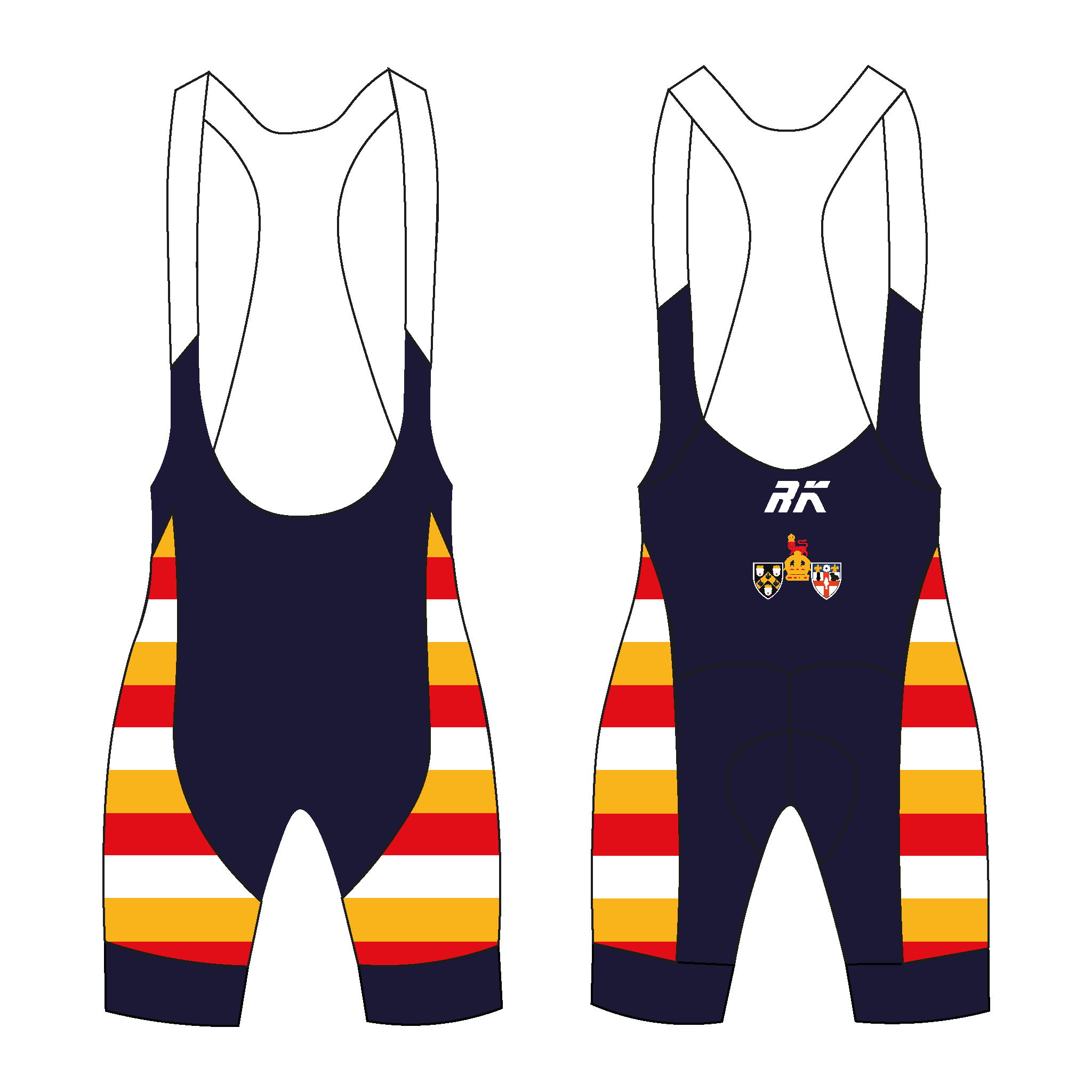 King's College London BC Cycling Bib Shorts