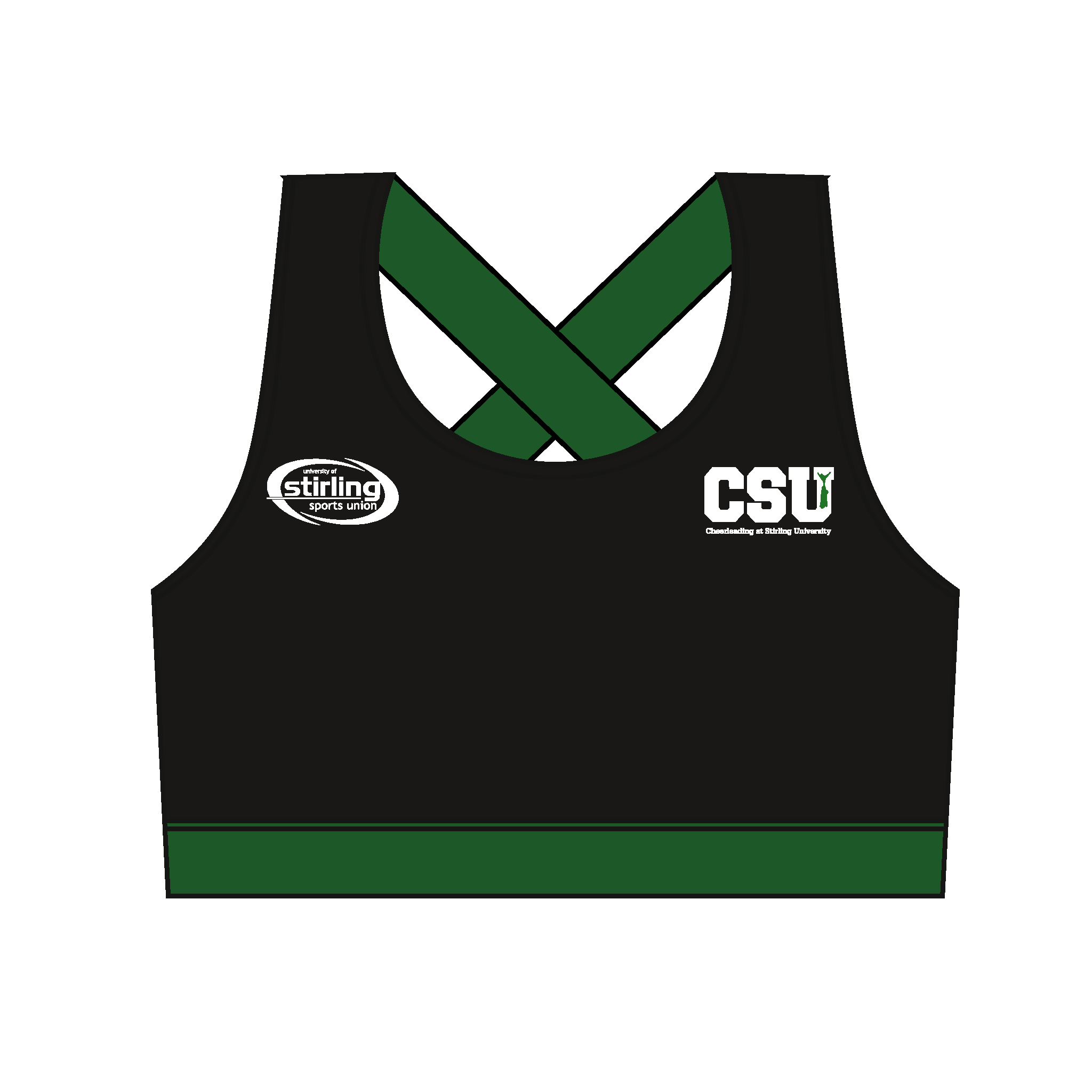 Stirling University Cheerleading Club Cross Back Sports Bra