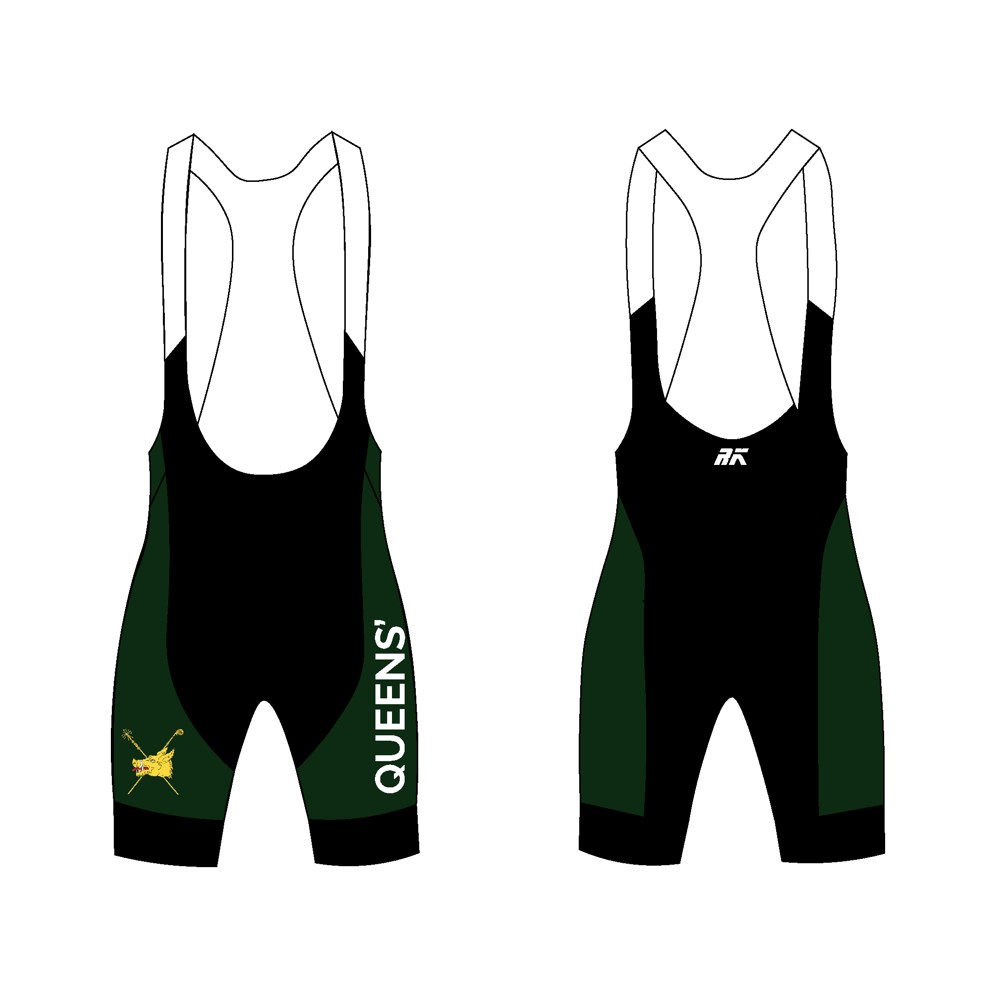 Queens' College Cambridge BC Cycling Bib Shorts