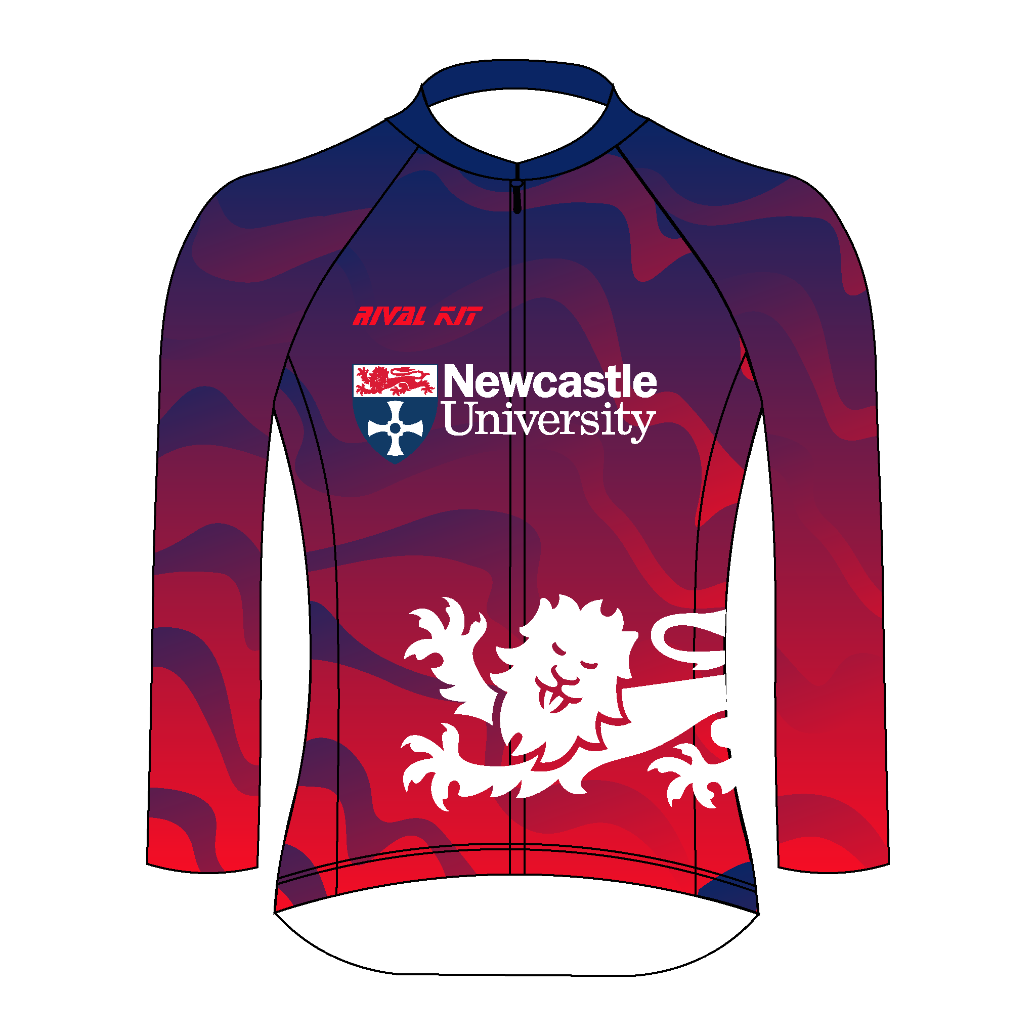 Newcastle University Triathlon Club Thermal Long Sleeve Cycling Jersey