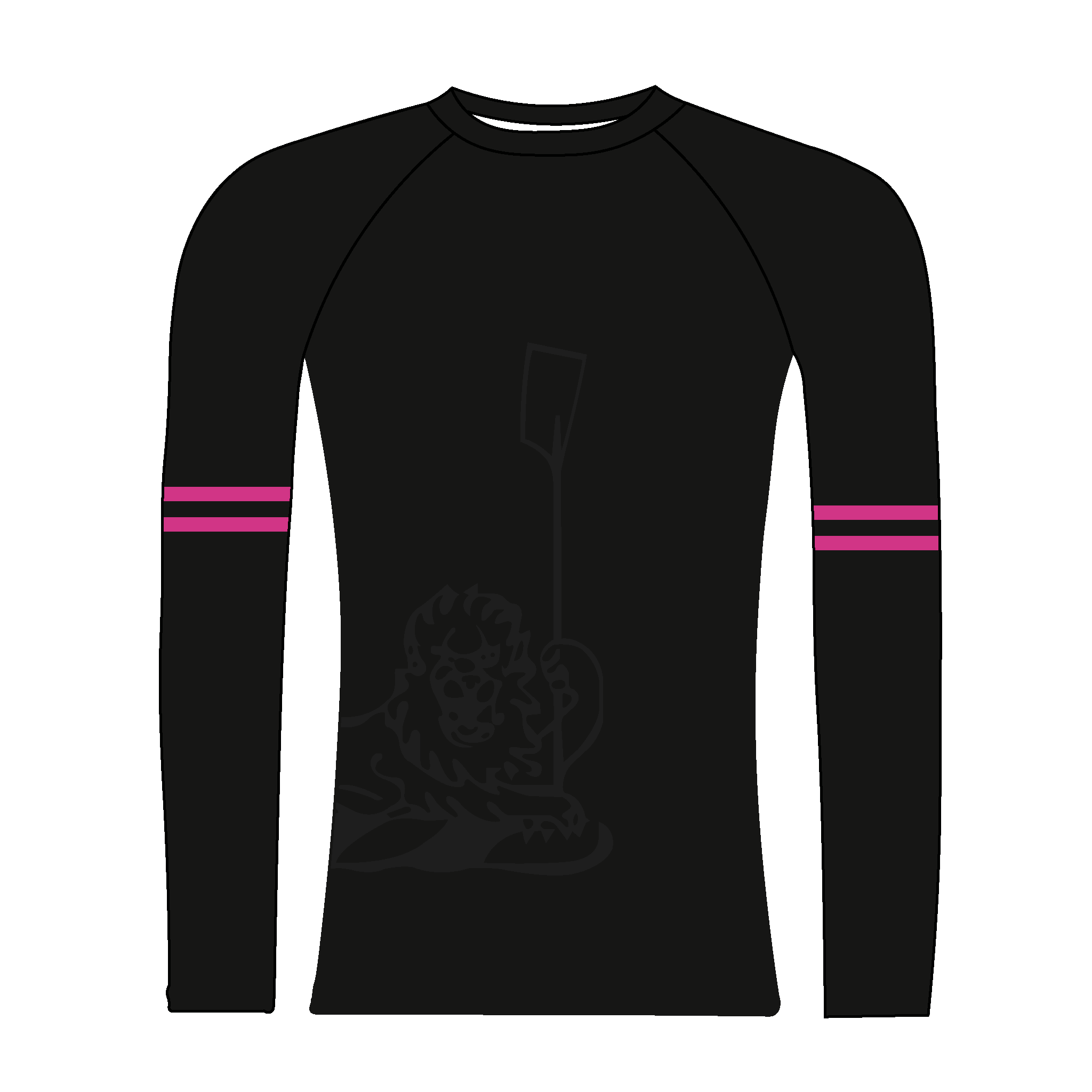 Churchill College Boat Club Black Long Sleeve Baselayer