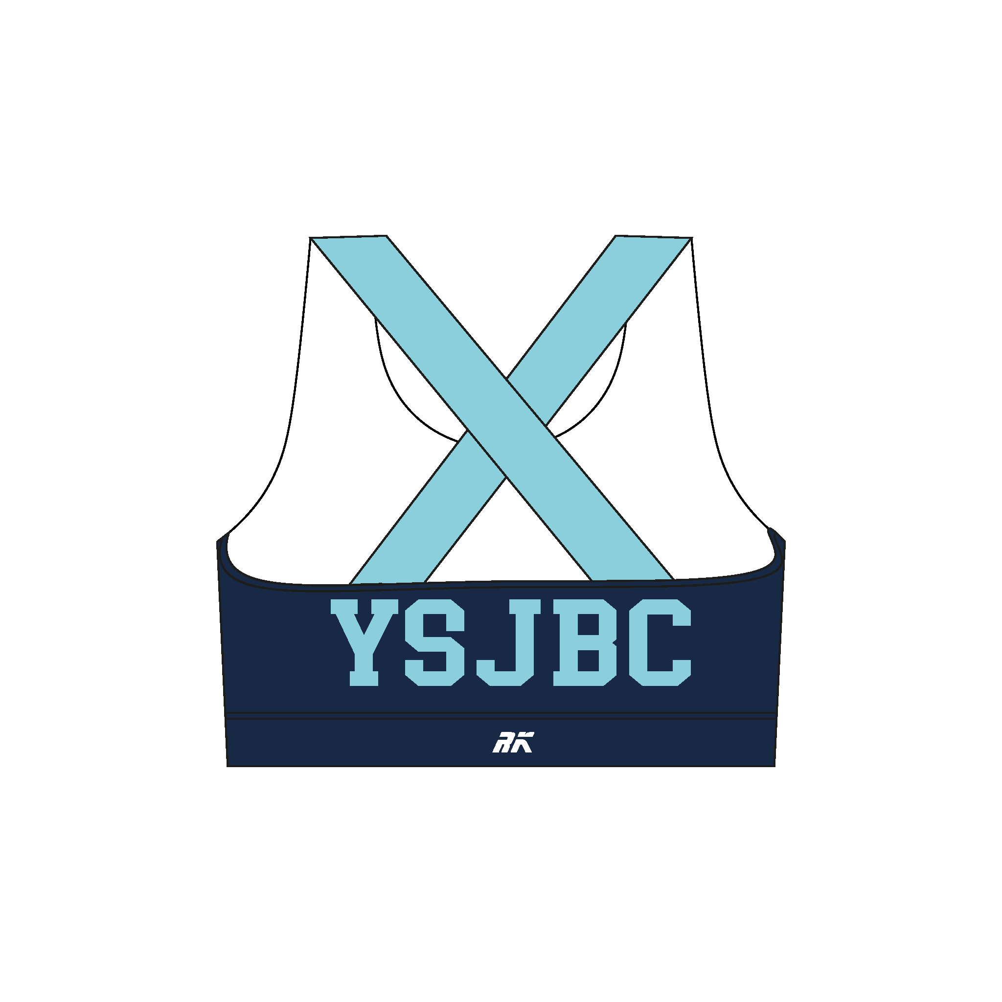 York St John University Boat Club Strappy Sports Bra