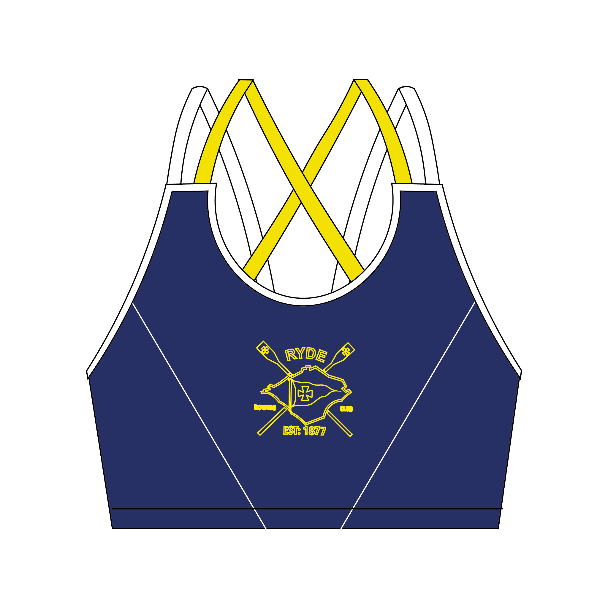 Ryde Rowing Club Strappy Sports Bra