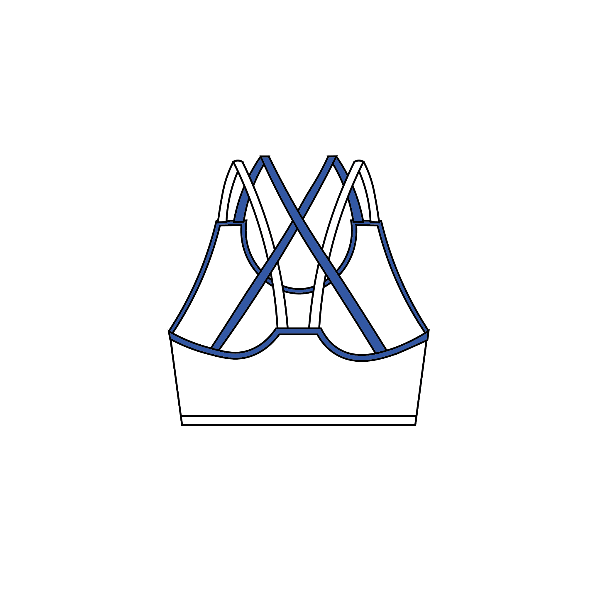 Barnes Bridge Ladies RC Strappy Sports Bra
