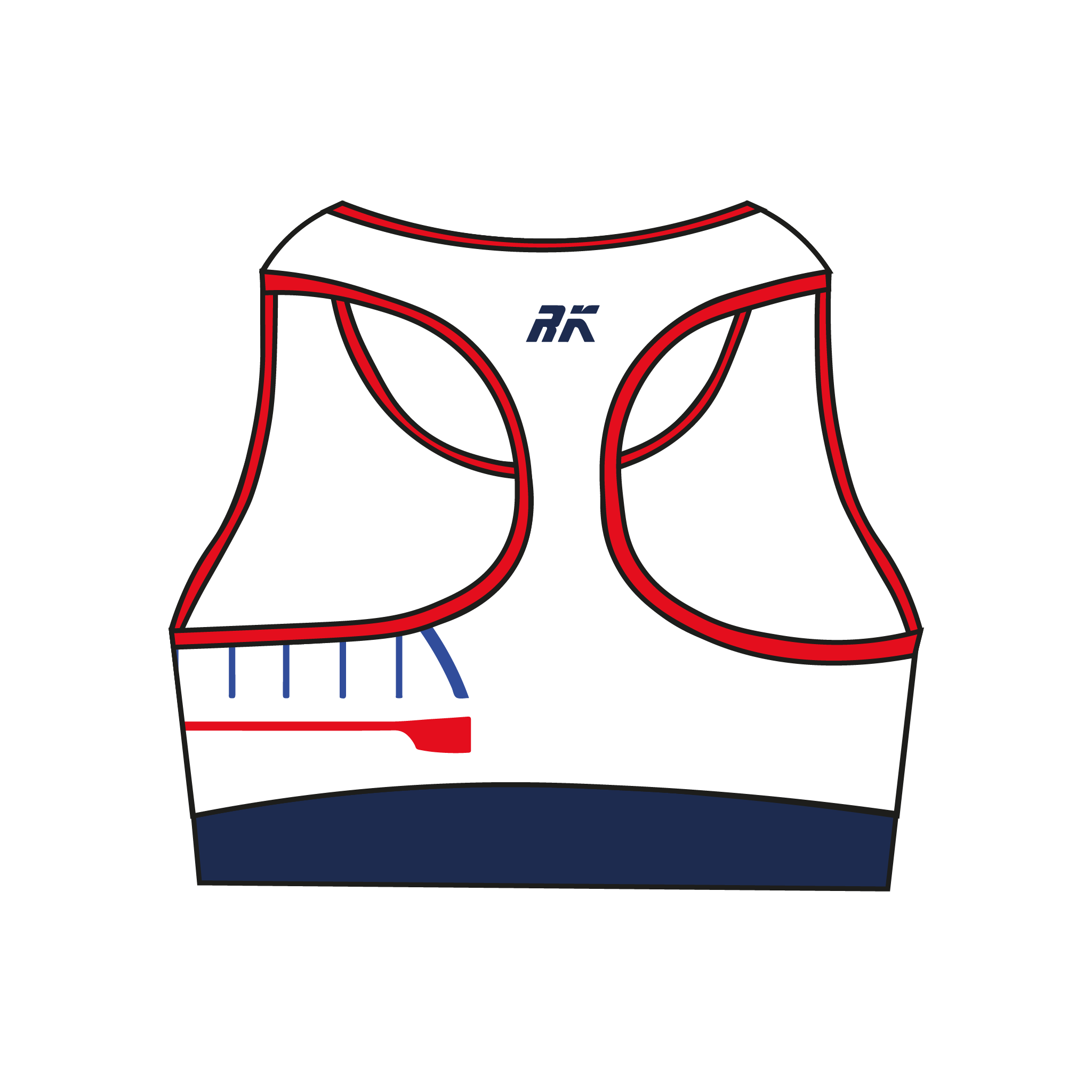 Tyne United RC Racerback Sports Bra