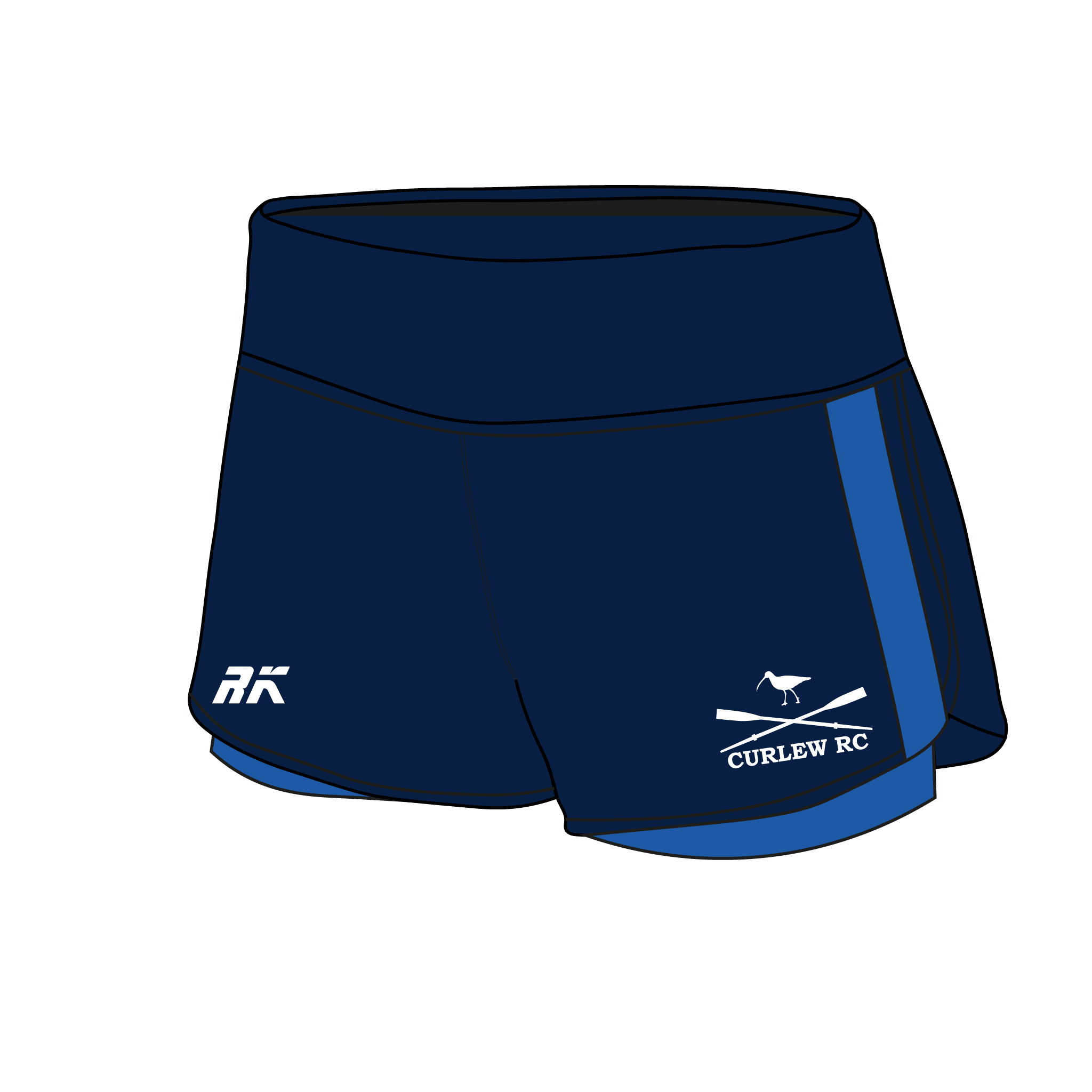 Curlew Rowing Club Female Gym Shorts