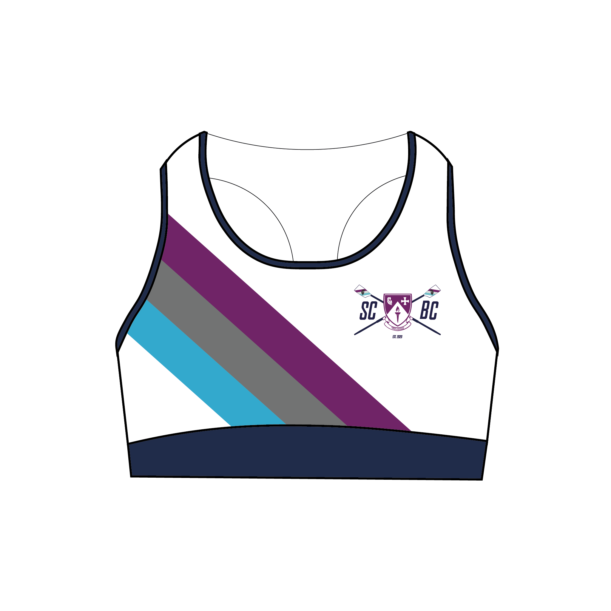 South College Boat Club Sports Bra