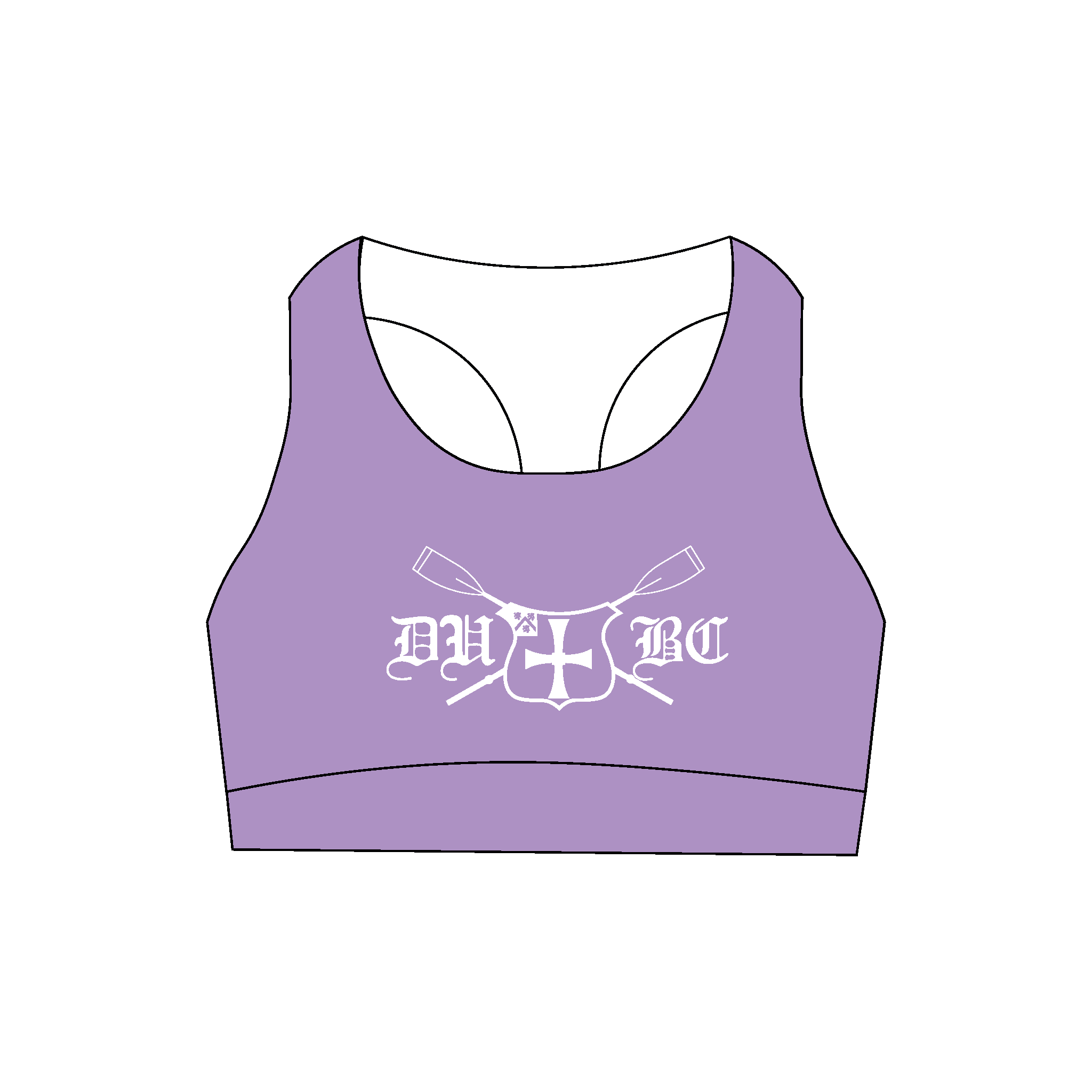 Durham University Boat Club Sports Bra Design 2