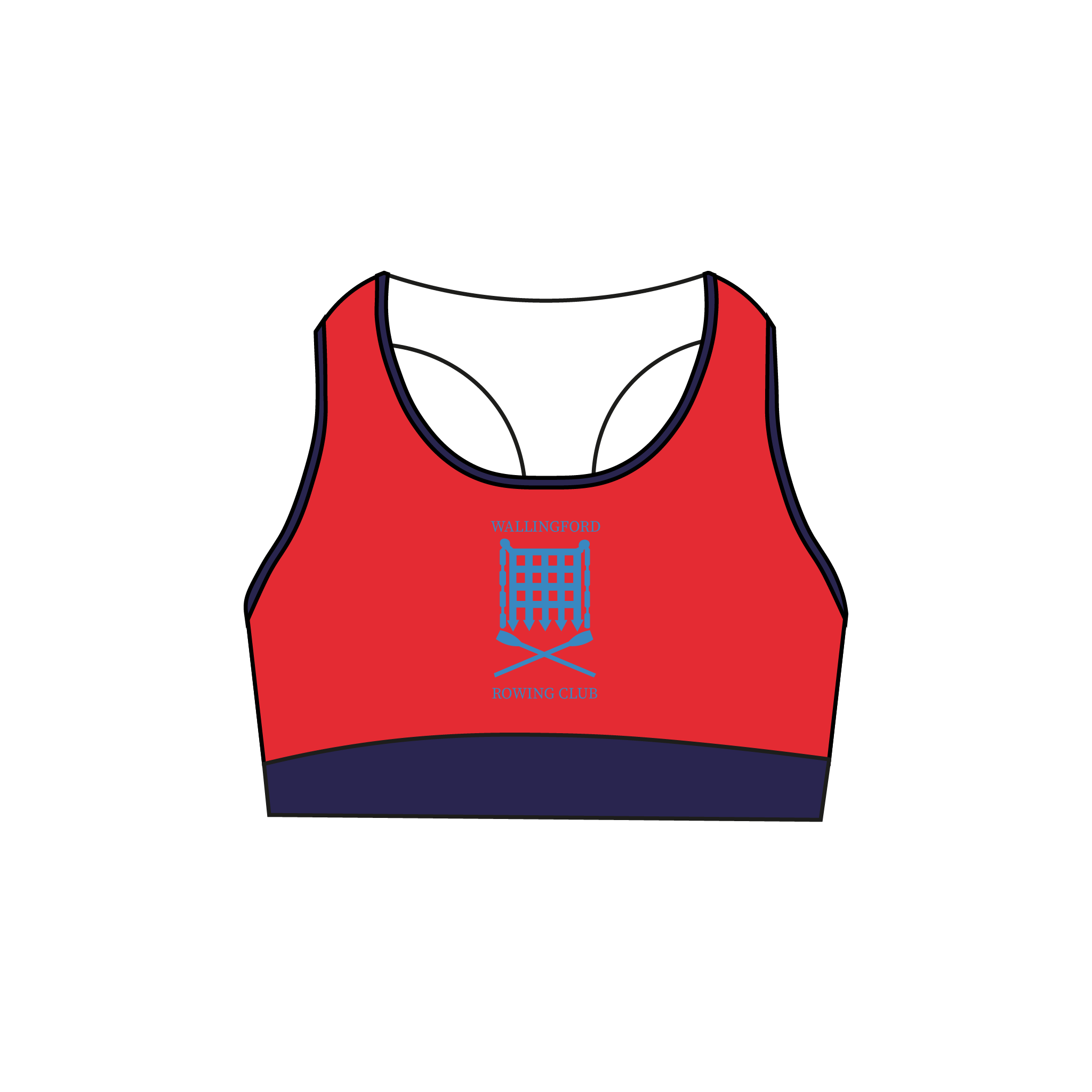 Wallingford Rowing Club Racerback Sports Bra