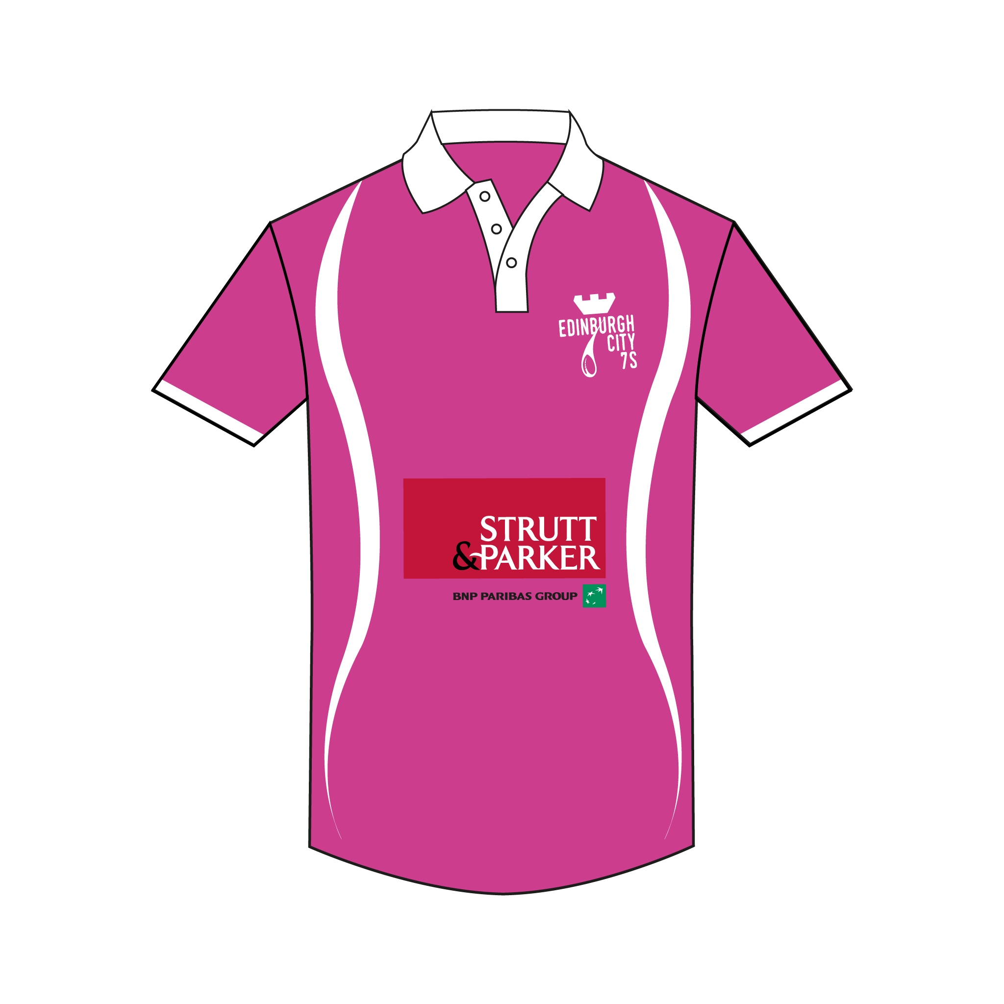 Edinburgh City 7s Bespoke Rugby Referee Gym T-Shirt