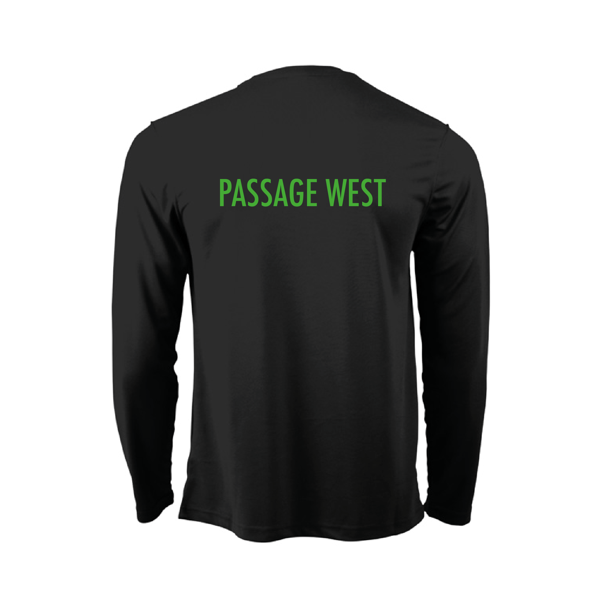 Passage West Rowing Club Long Sleeve Black Gym T-Shirt