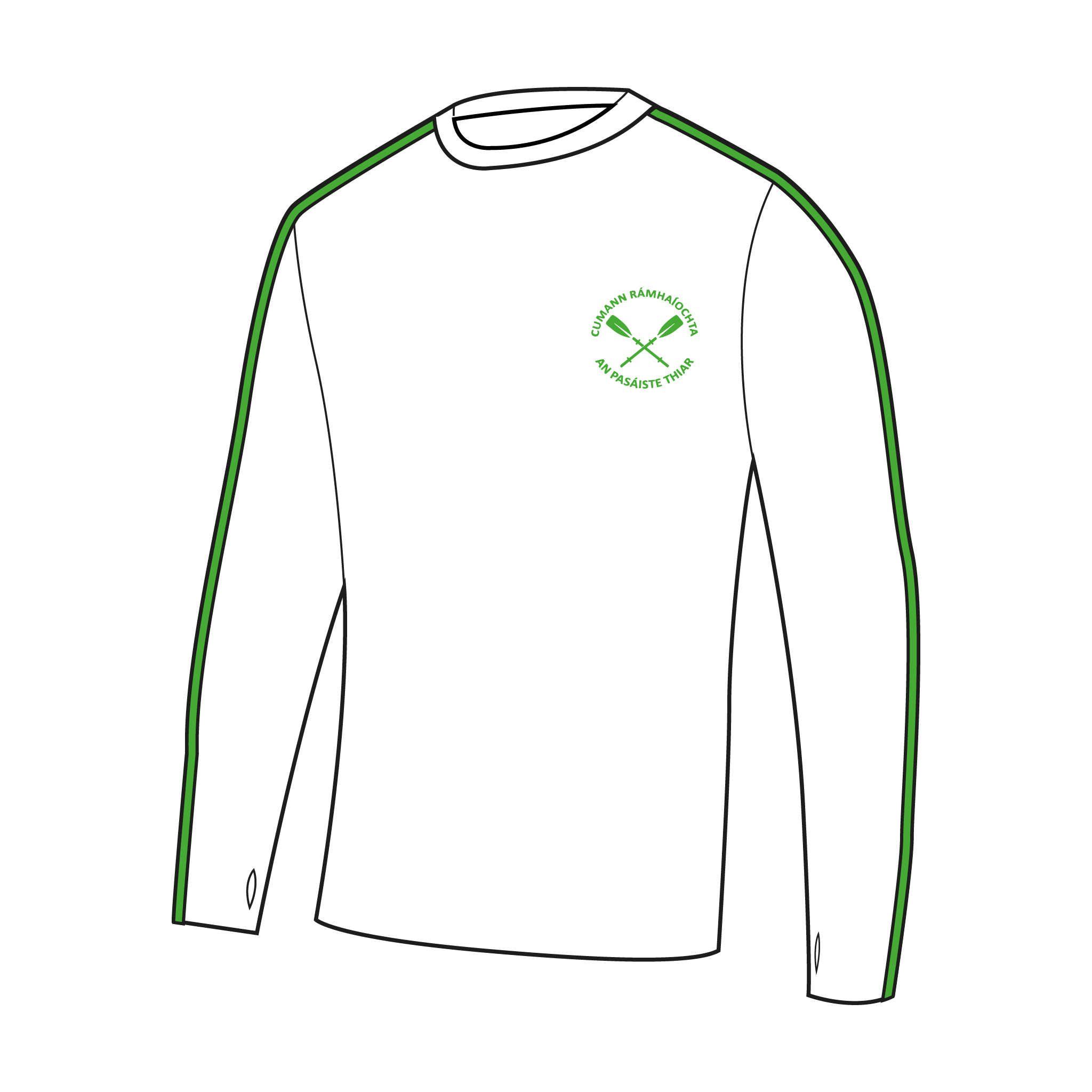 Passage West Rowing Club Bespoke Long Sleeve Gym T-Shirt
