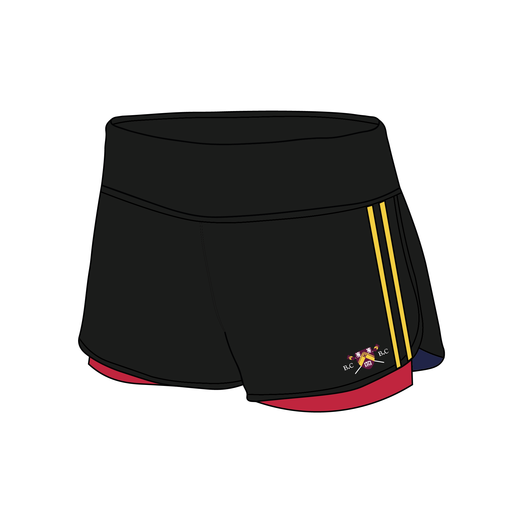 Butler College Boat Clubs Female Gym Shorts