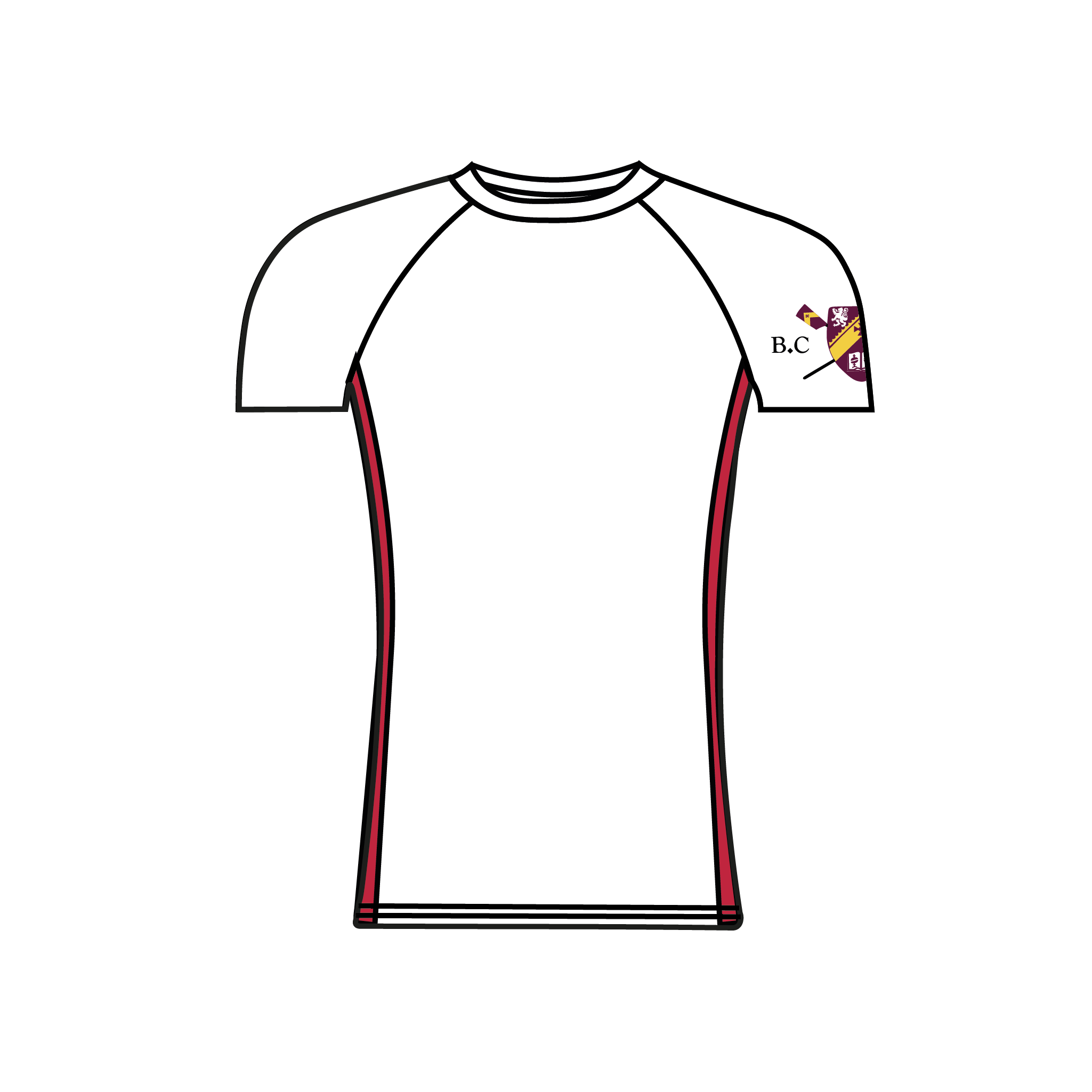 Butler College Boat Club Short Sleeve Base Layer