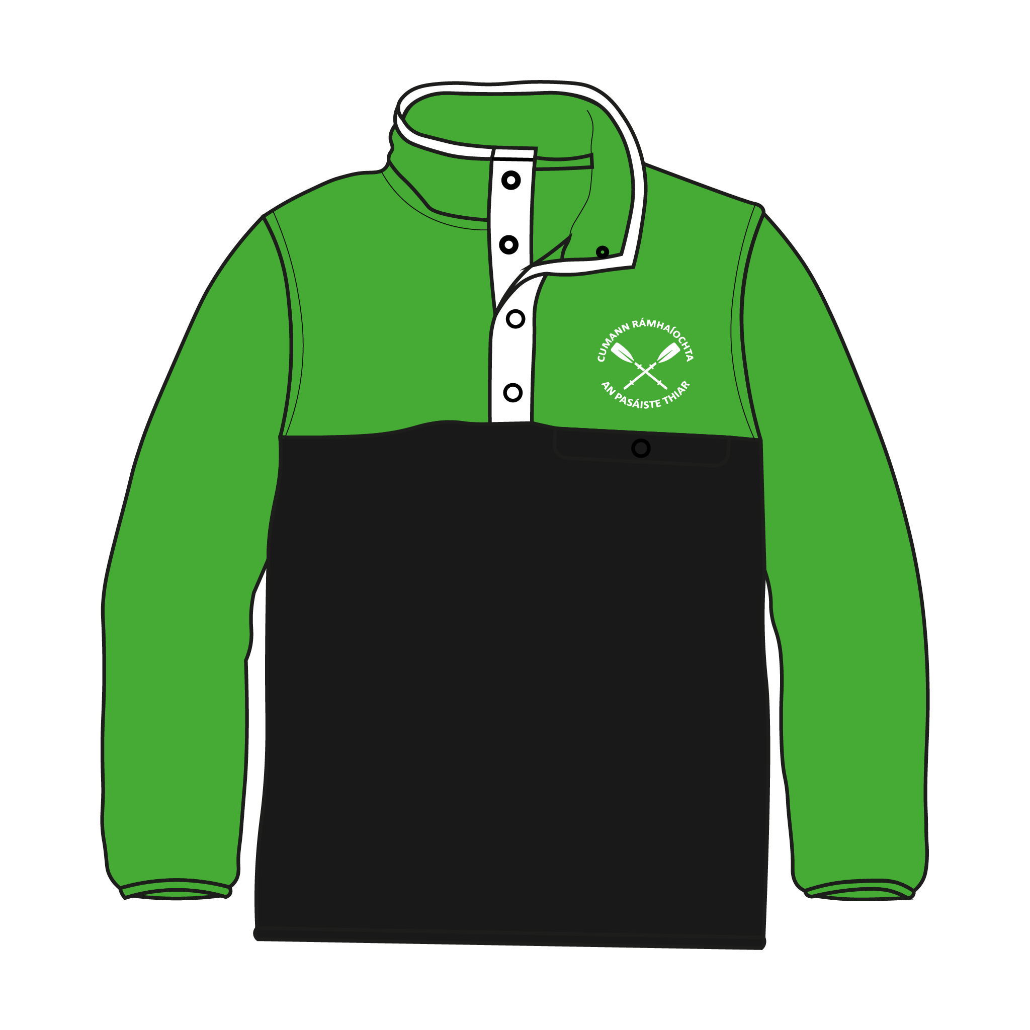 Passage West Rowing Club Green Pocket Fleece