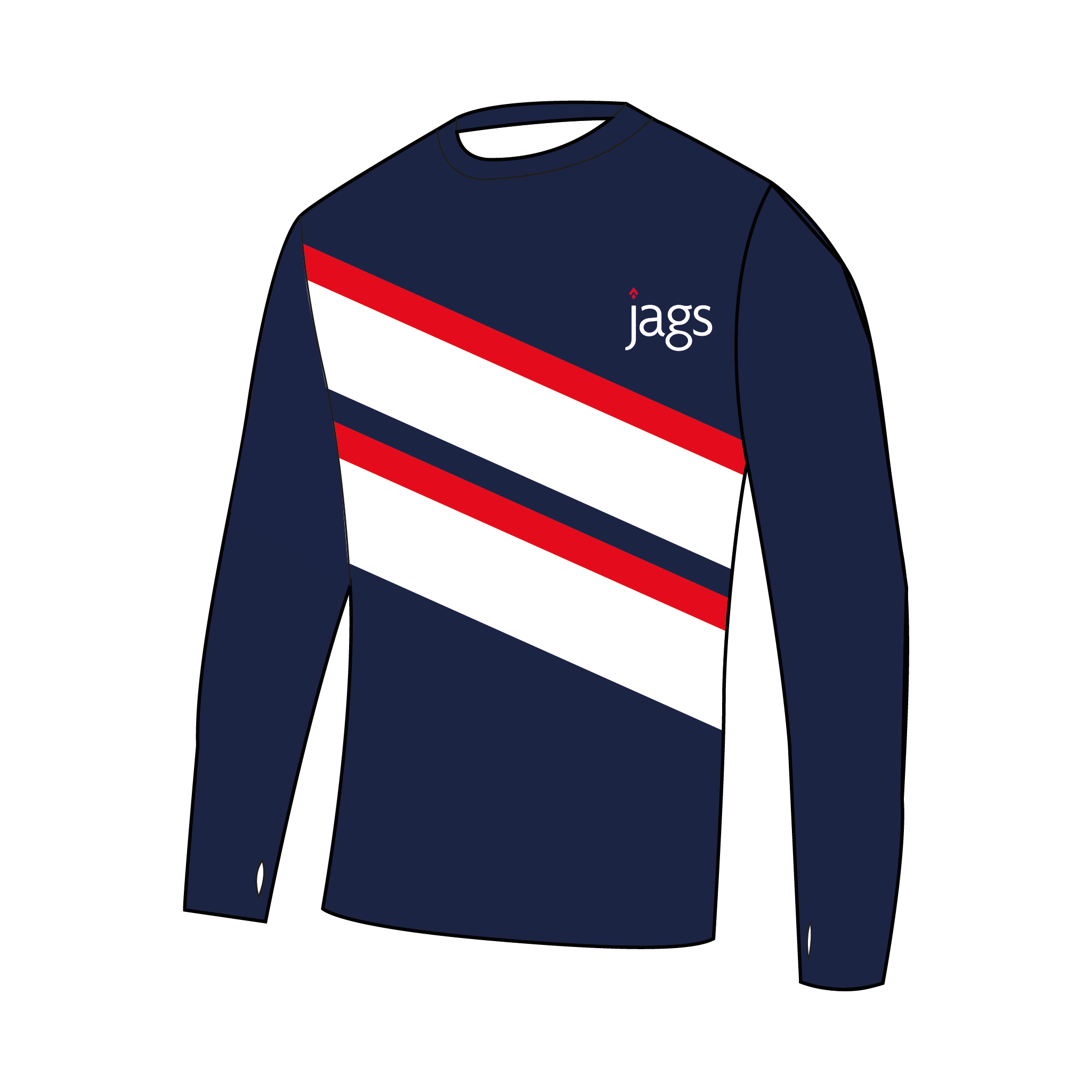 James Allen Girls' School Boat Club Bespoke Long Sleeve Gym T-Shirt 2