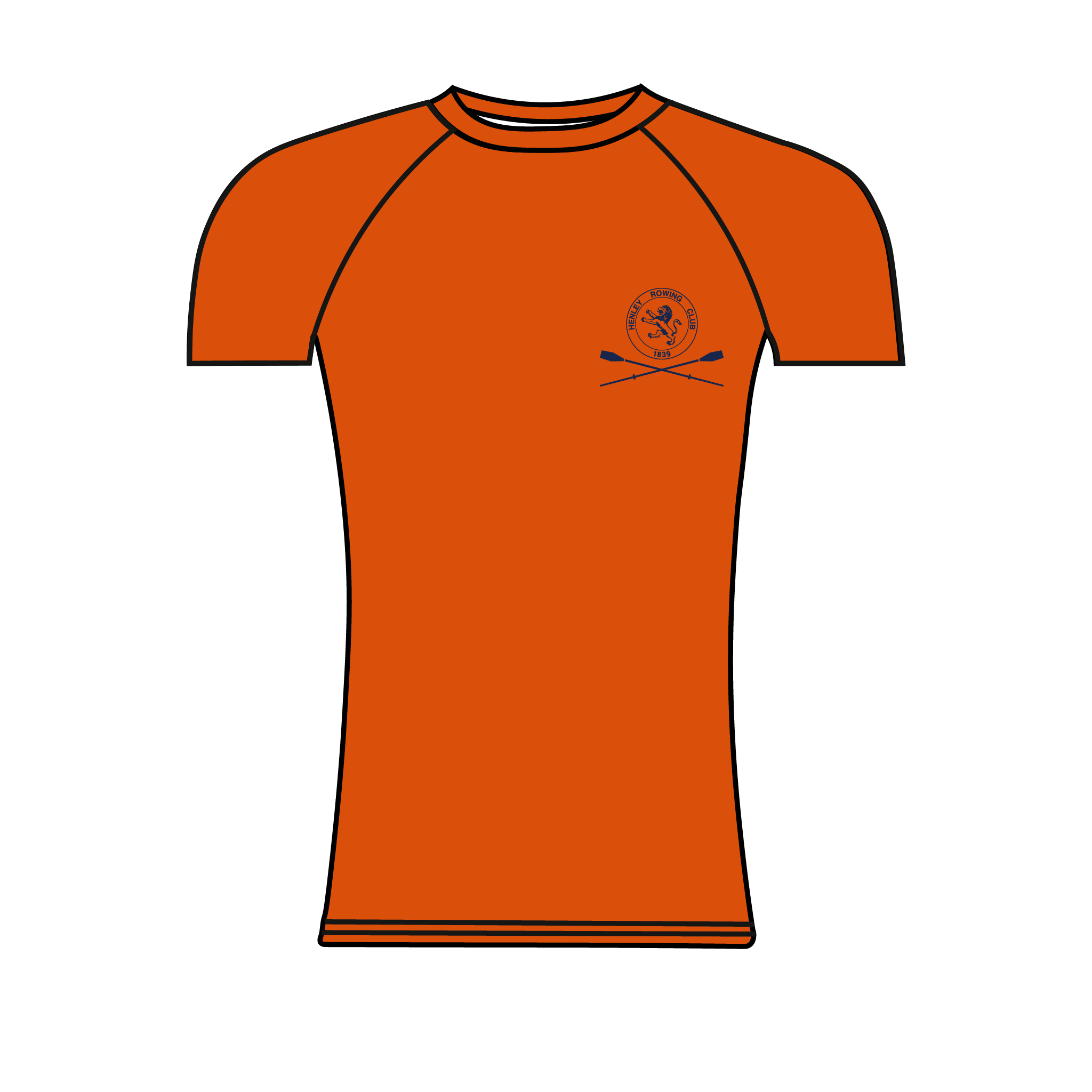 Henley Rowing Club Hi-Vis Short Sleeve Base Layer