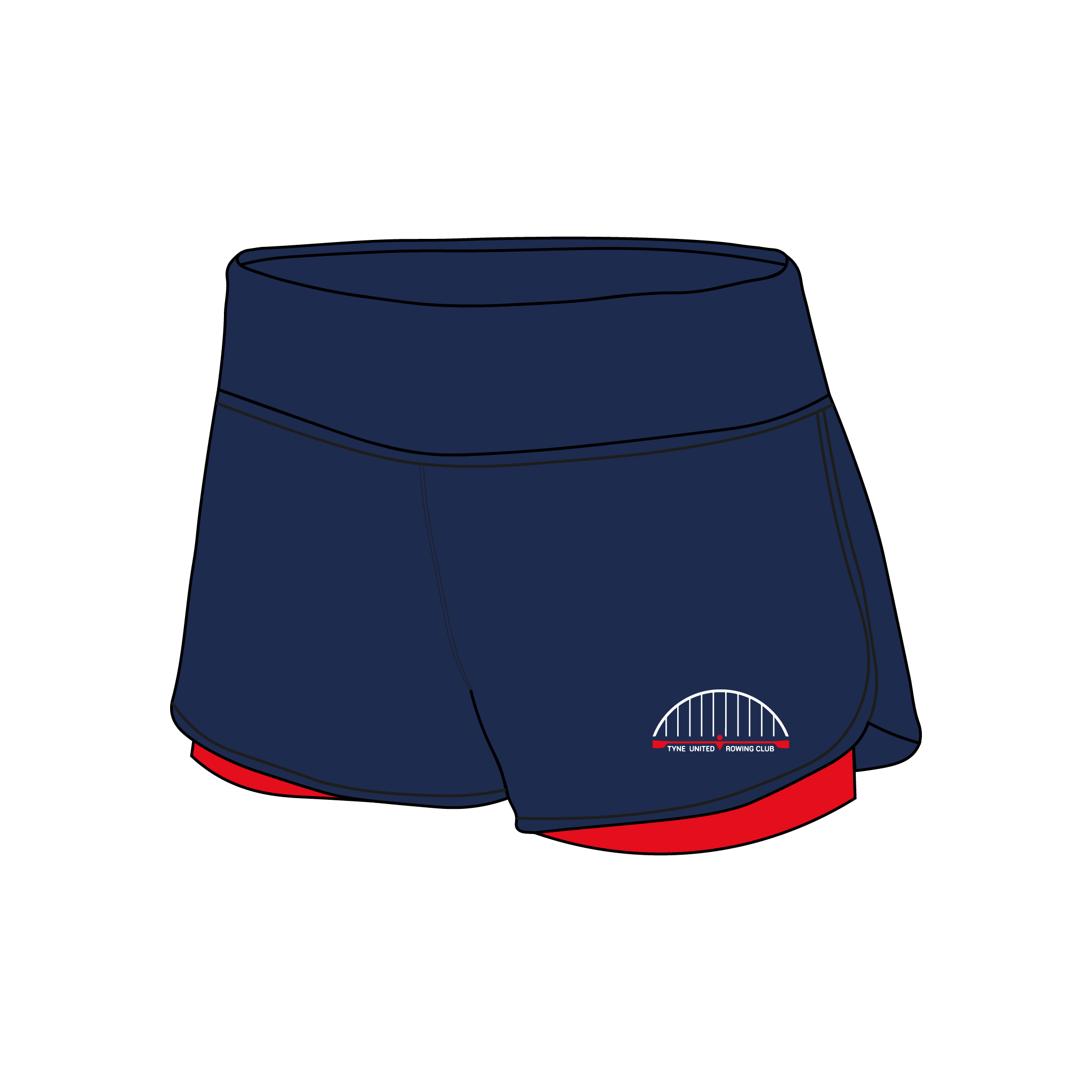 Tyne United RC Female Gym Shorts