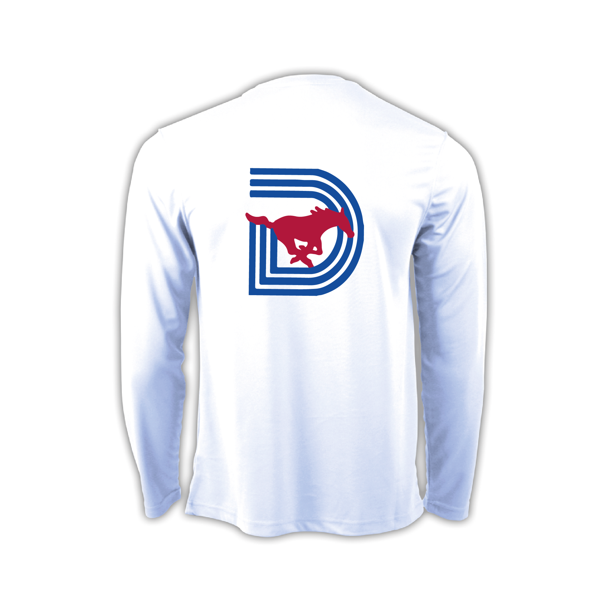 Southern Methodist University Long Sleeve White Gym T-Shirt