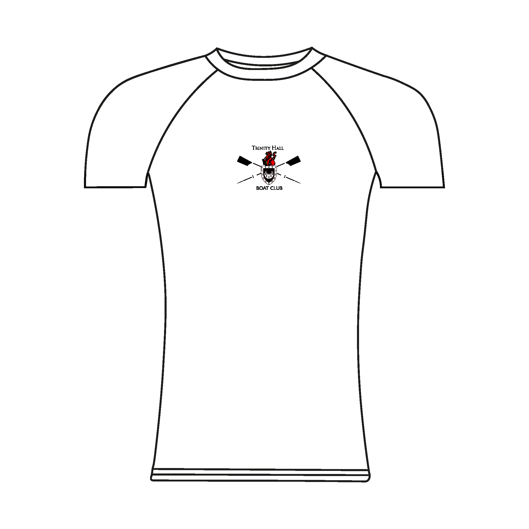 Trinity Hall Boat Club short sleeved base-layer design 2