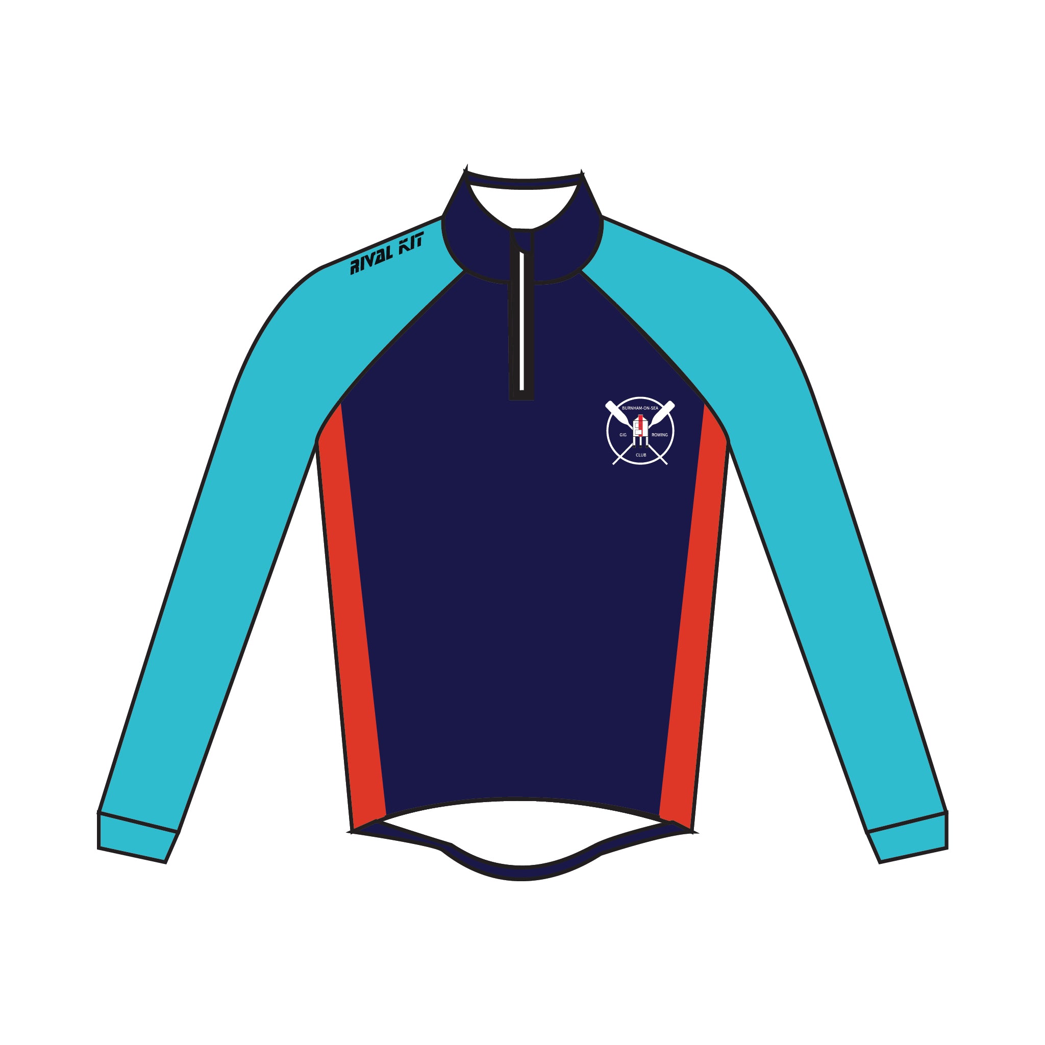 BurnhamOnSea Gig Rowing Club Thermal Splash Jacket 1 RIVAL KIT