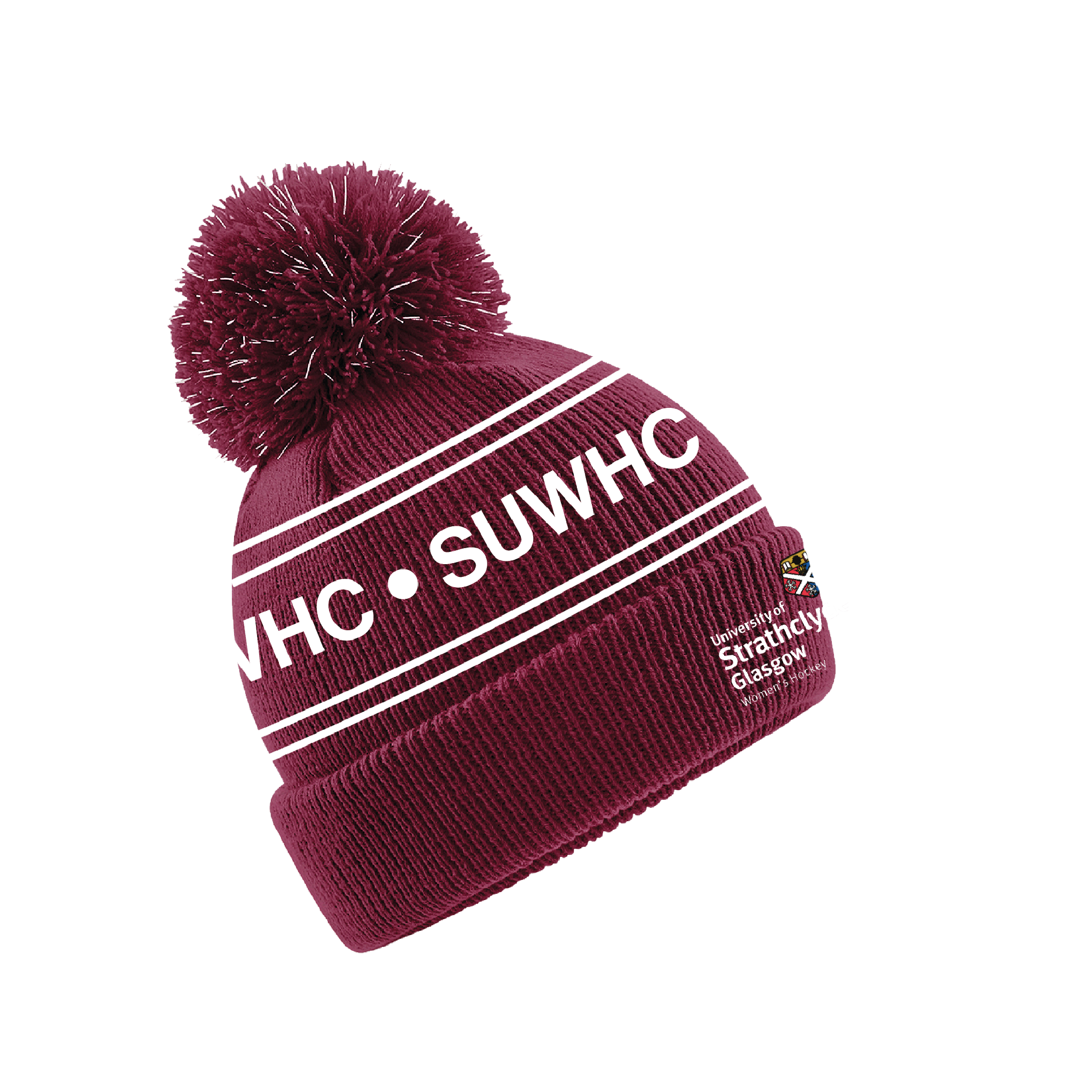 Strathclyde University Women's Hockey Bobble Hat