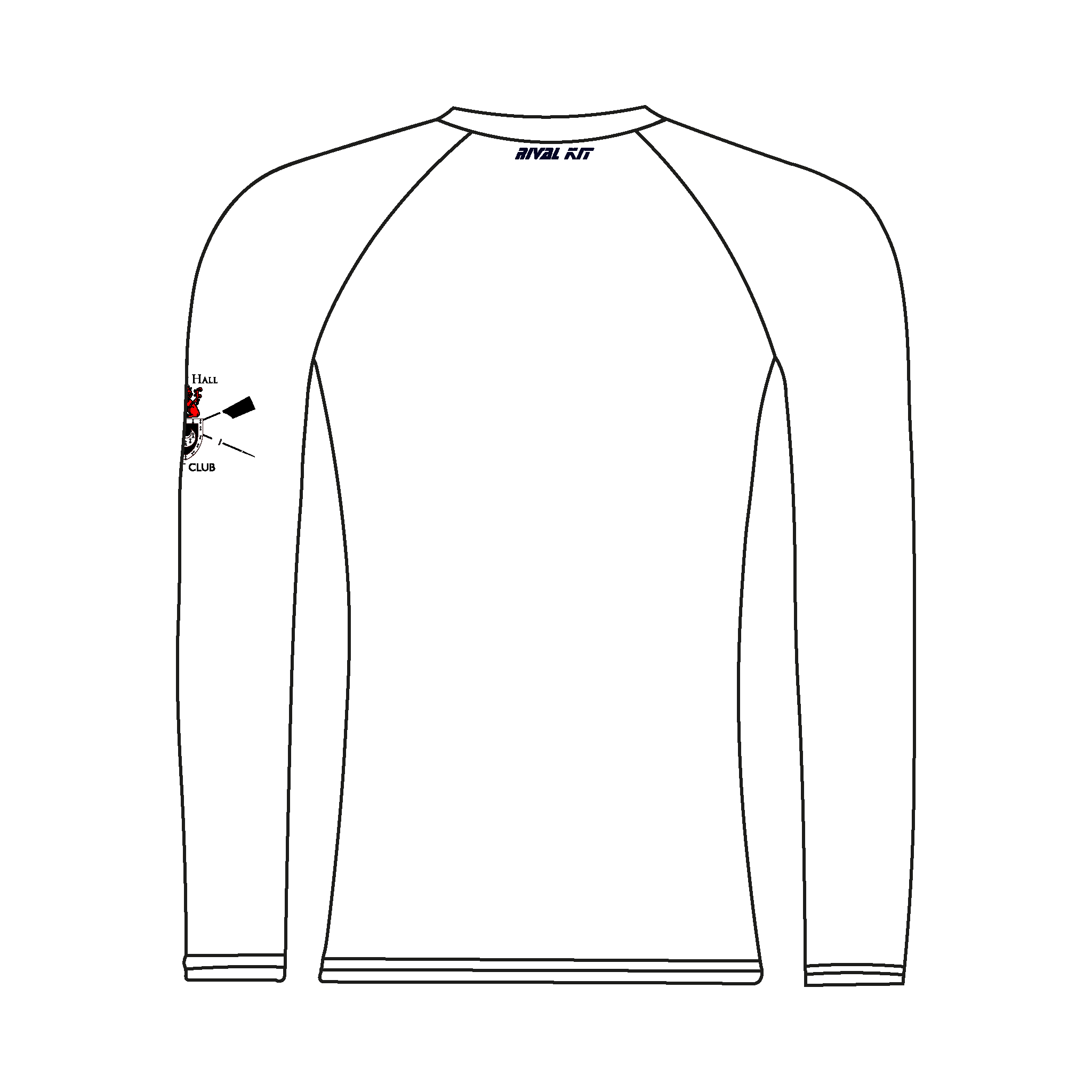 Trinity Hall Boat Club Long Sleeve Base Layer design 2