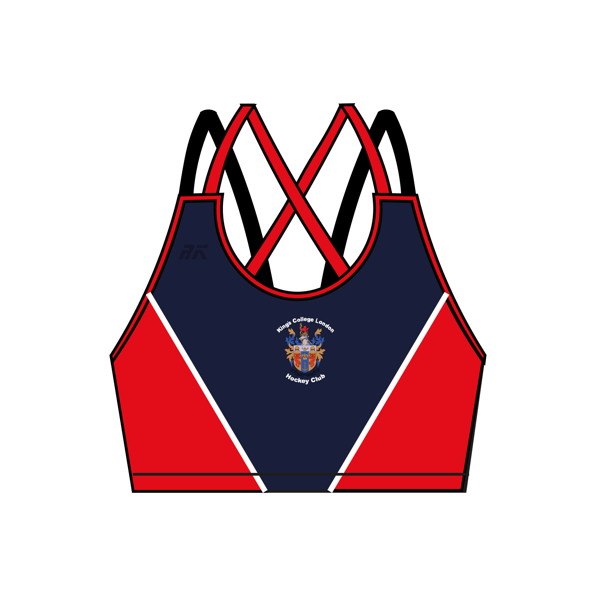 Kings College London Hockey Club Strappy Sports Bra