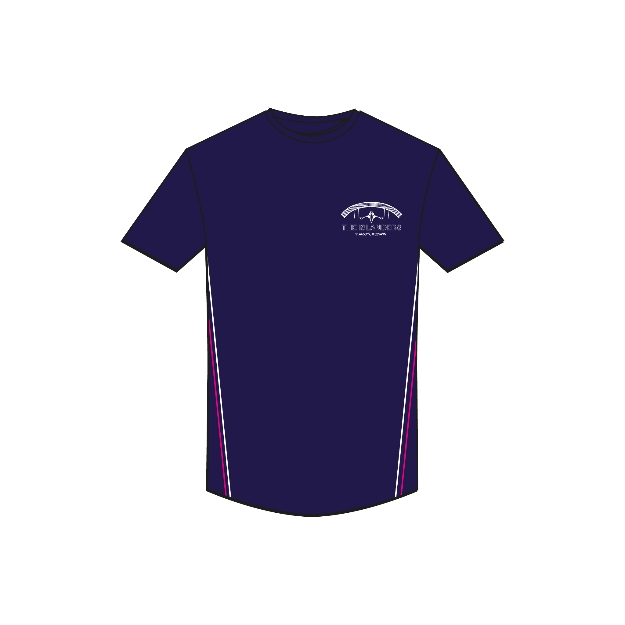 Twickenham Islanders Bespoke Gym T-Shirt Navy