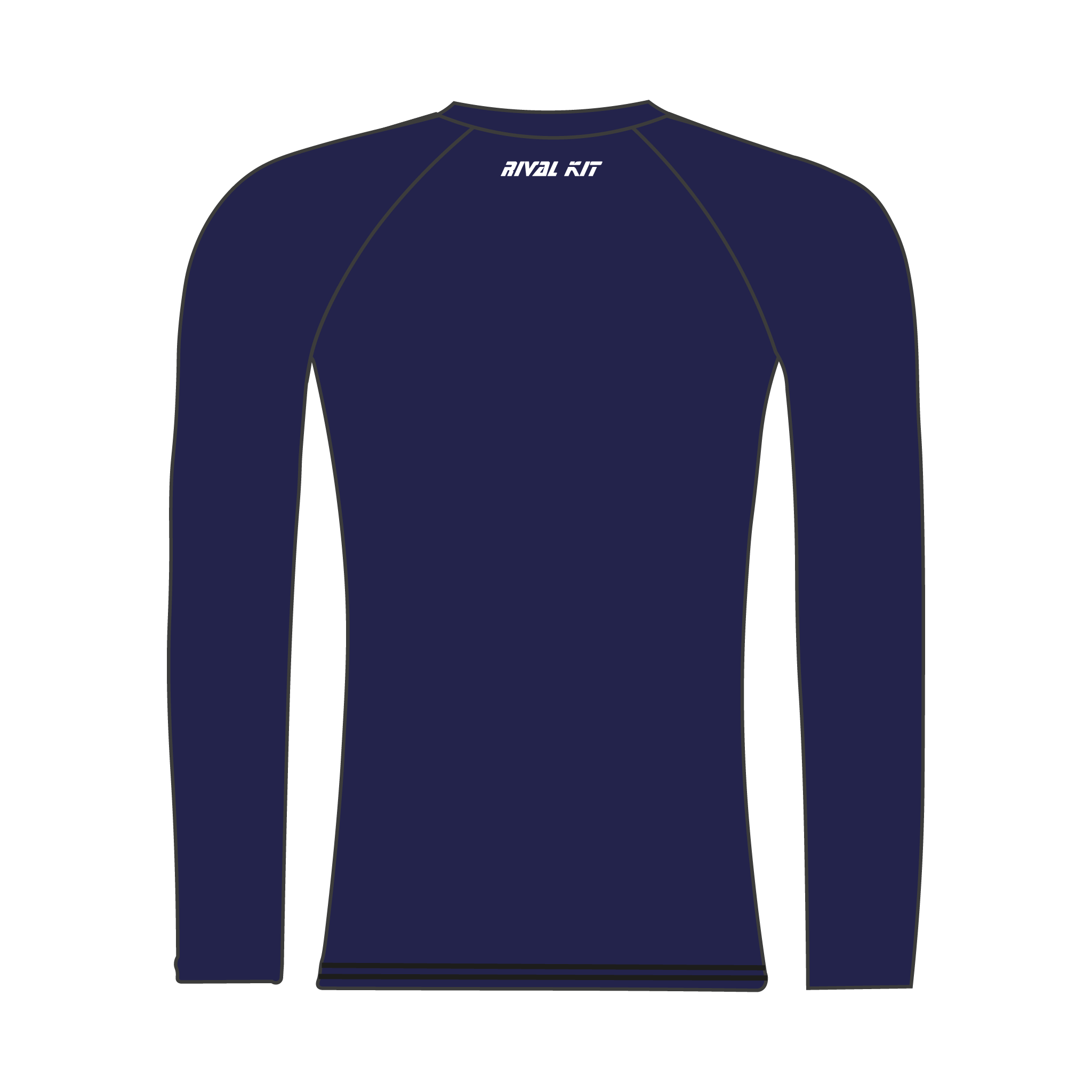 University of Gloucestershire Rowing Club Navy Long Sleeve Base Layer