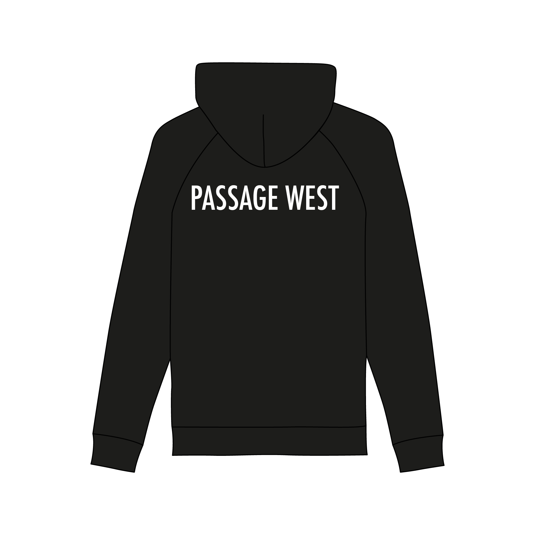 Passage West Rowing Club Black Hoodie