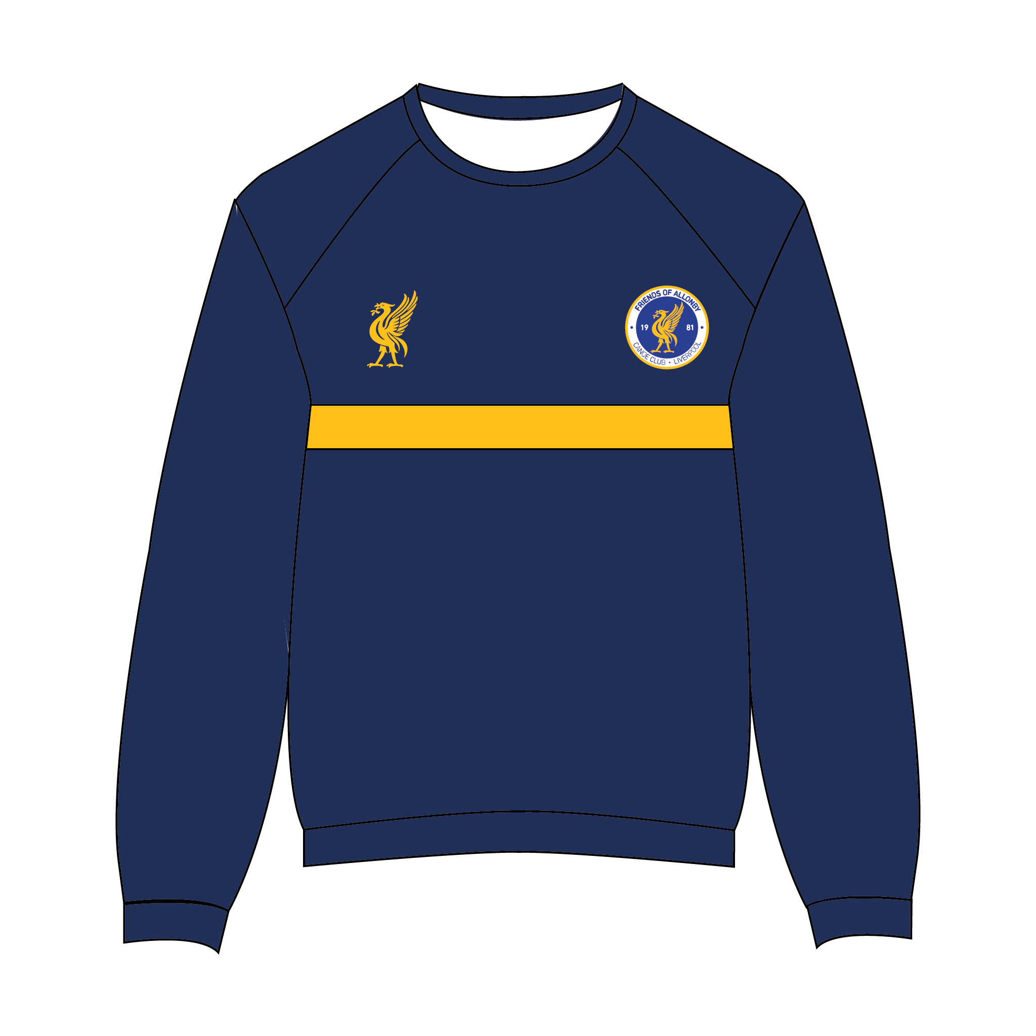 Friends of Allonby Canoe Club Liverpool Sweatshirt