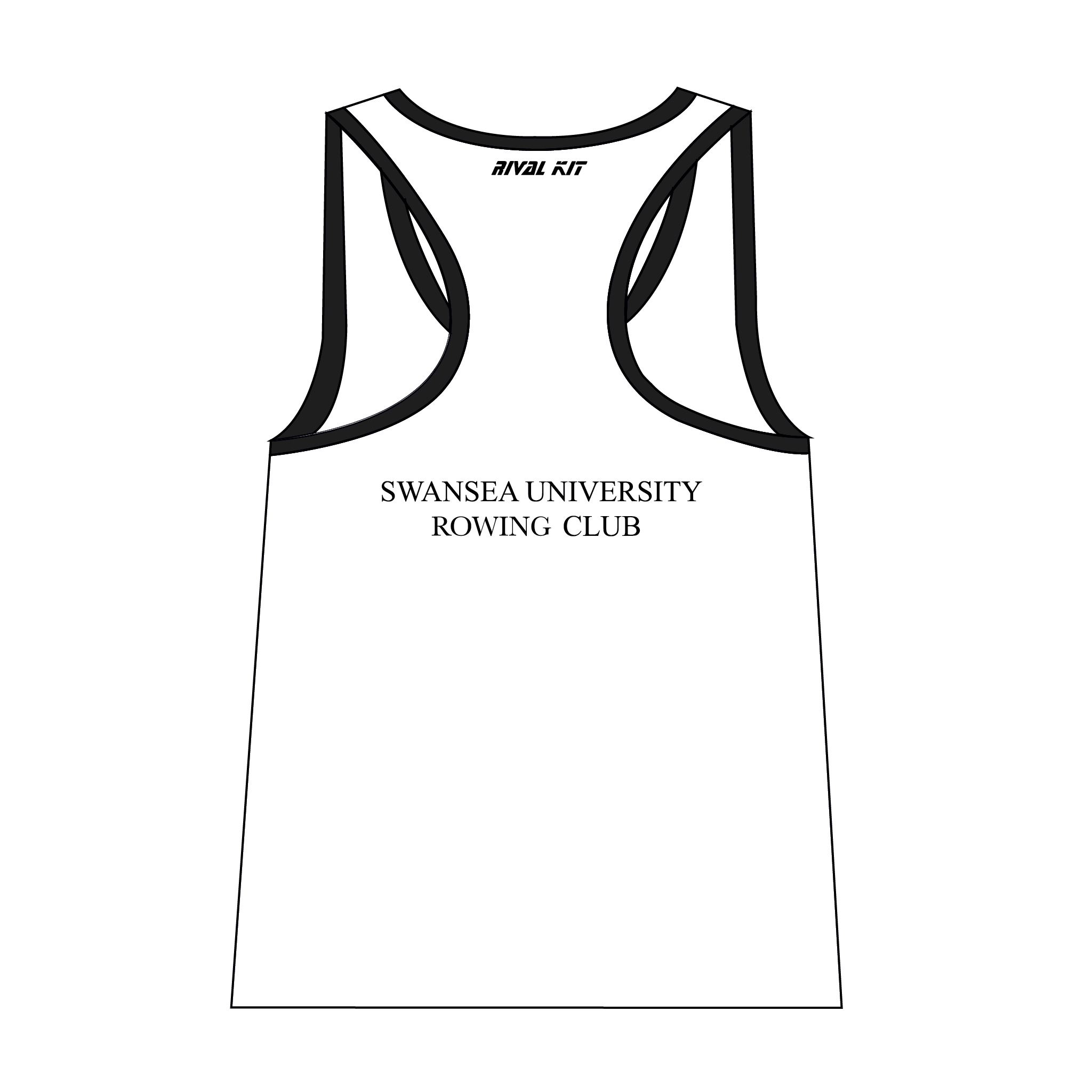 Swansea University Boat Club White Gym Vest