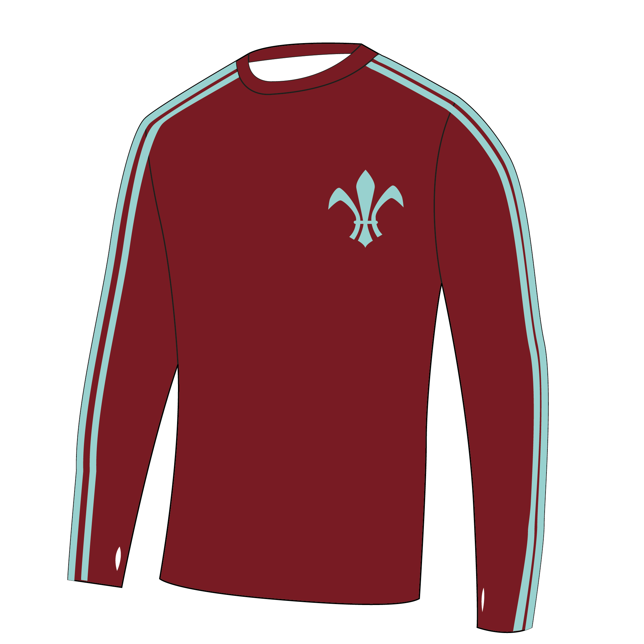 Eton Vikings Bespoke Long Sleeve Gym T-Shirt