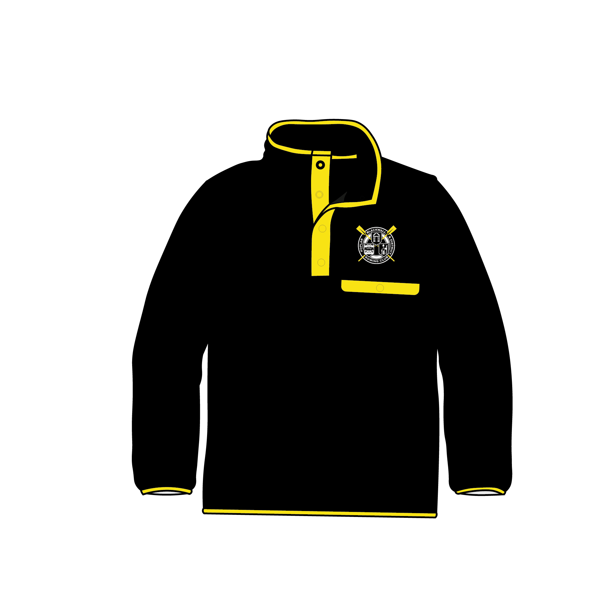 Poplar, Blackwall and District RC Black Pocket Fleece