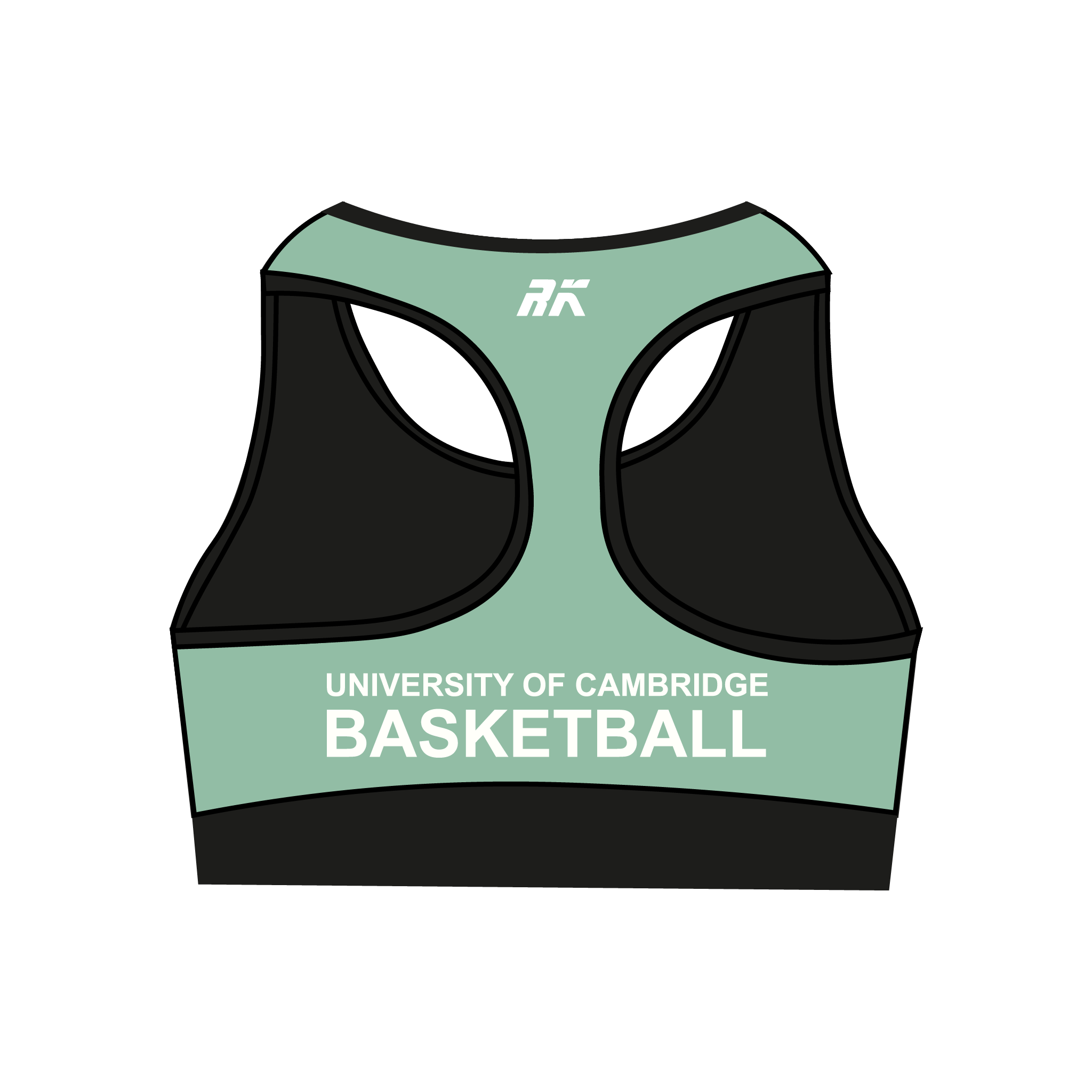 Cambridge University Basketball Club Racerback Sports Bra