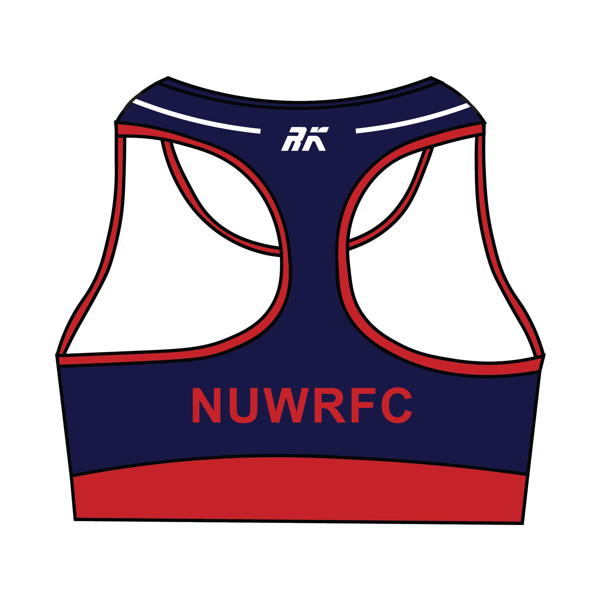 Newcastle University Women’s RFC Racerback Sports Bra