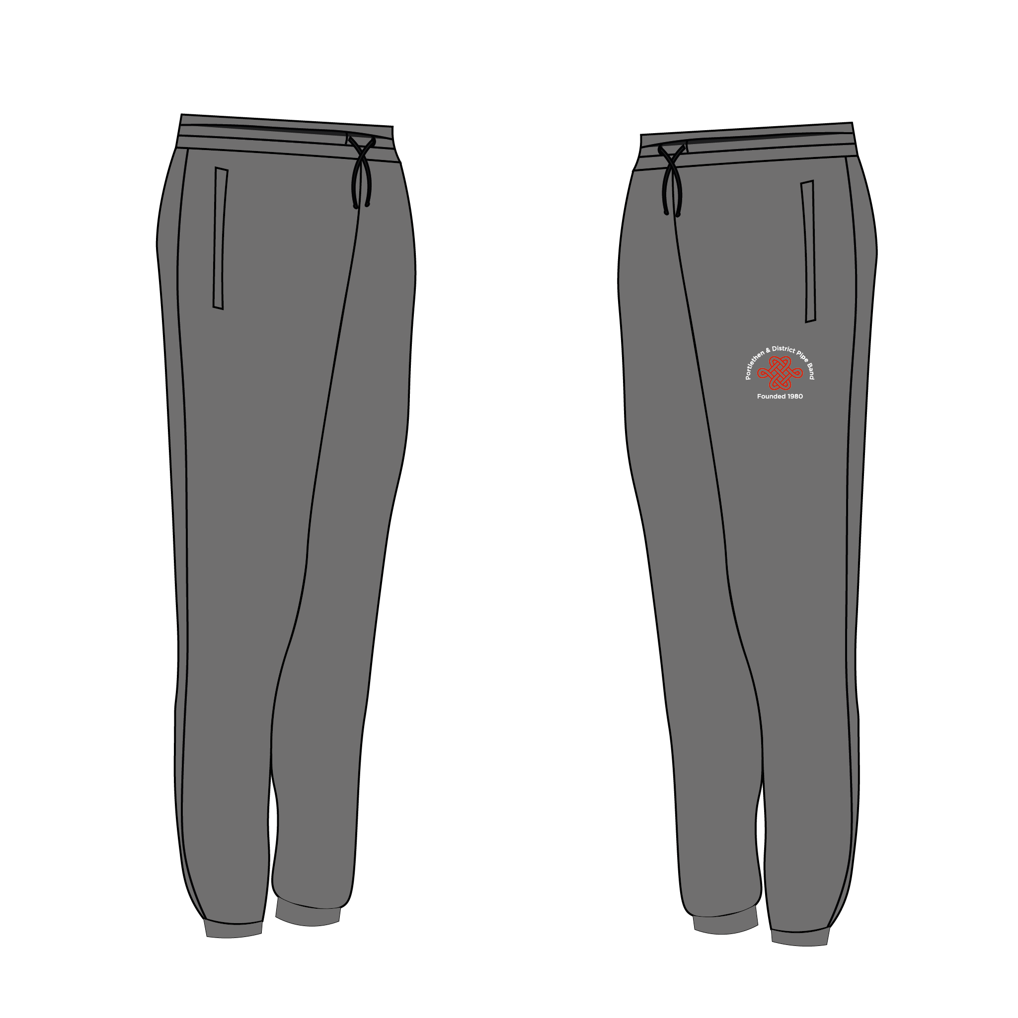 Portlethen & District Pipe Band Grey Joggies