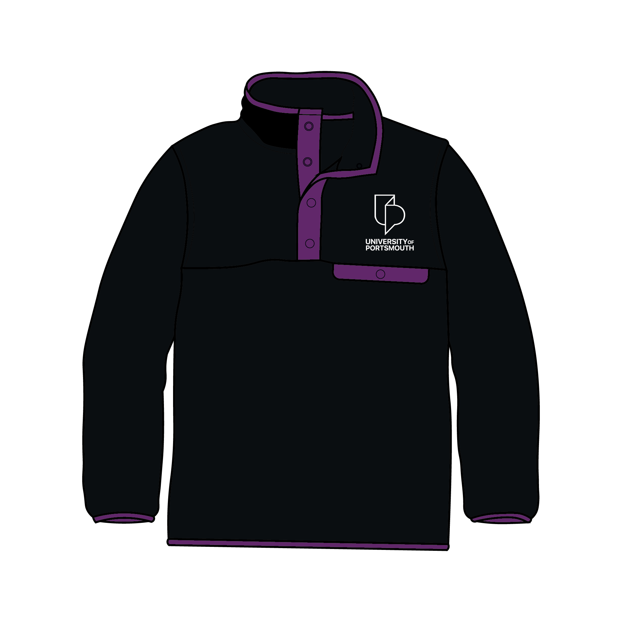 University of Portsmouth Rowing Pocket Fleece 2