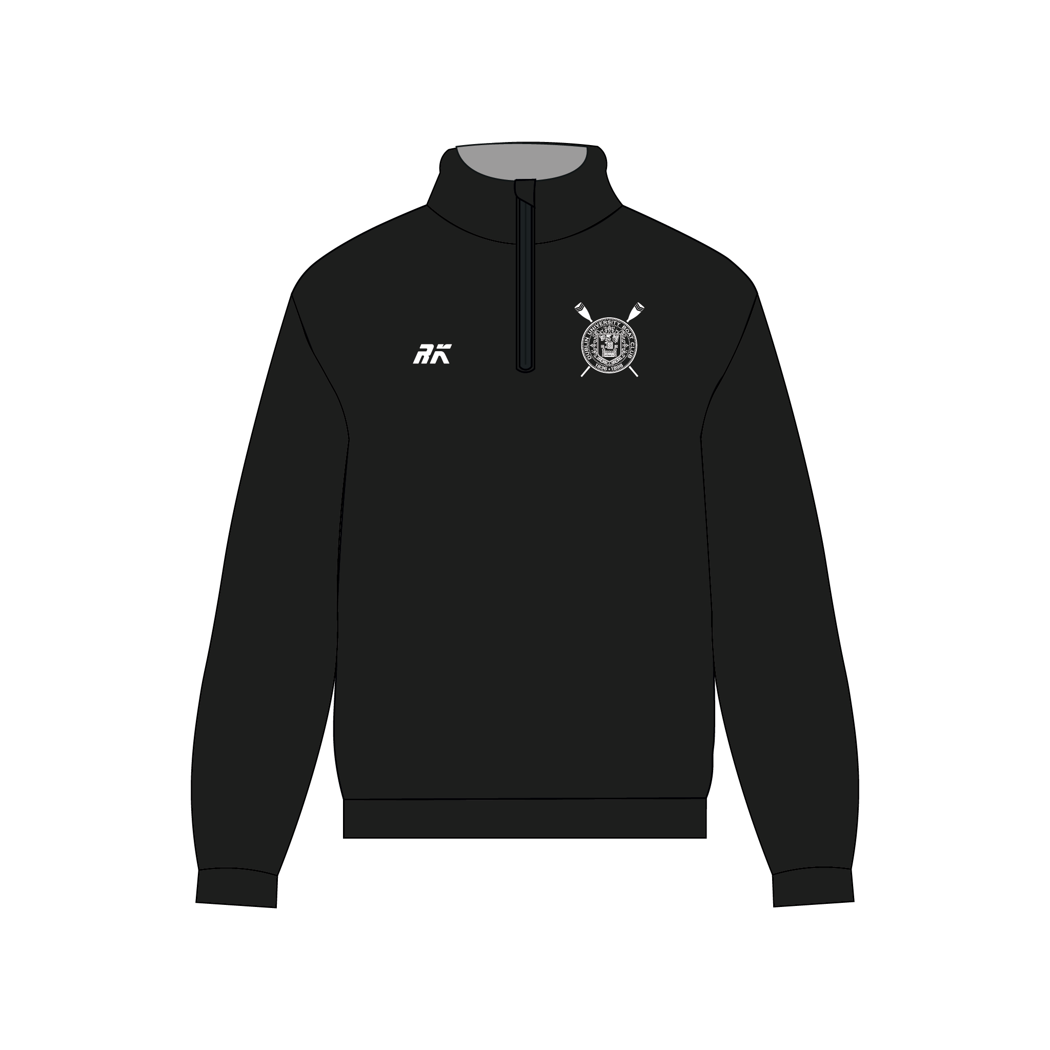 Dublin University Boat Club Black Q-Zip