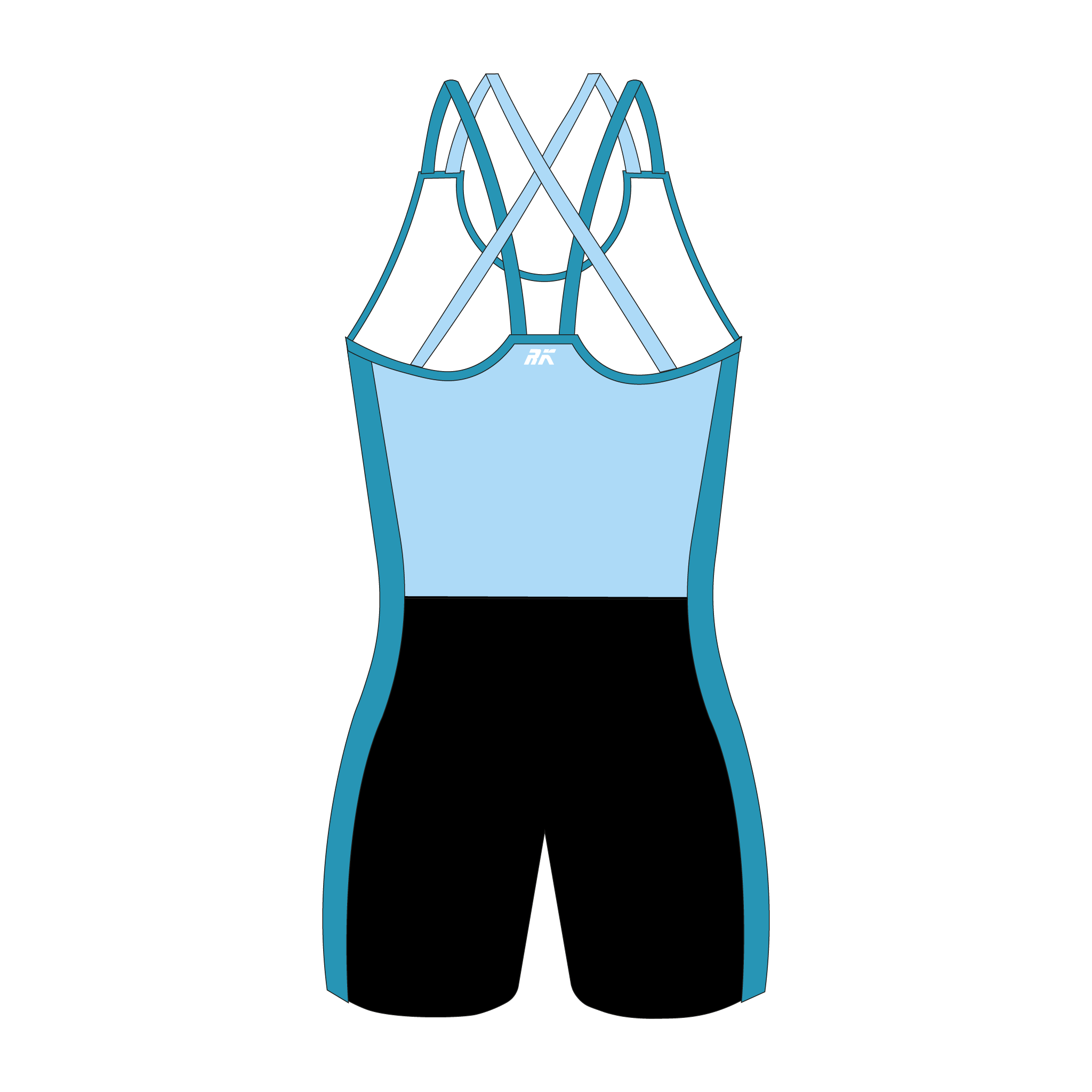 Baby Blue Strappy AIO