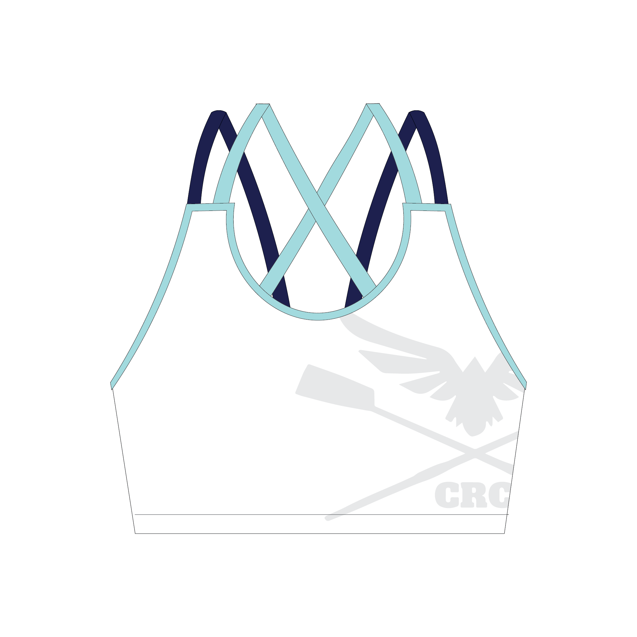 Carrick Rowing Club Strappy Sports Bra