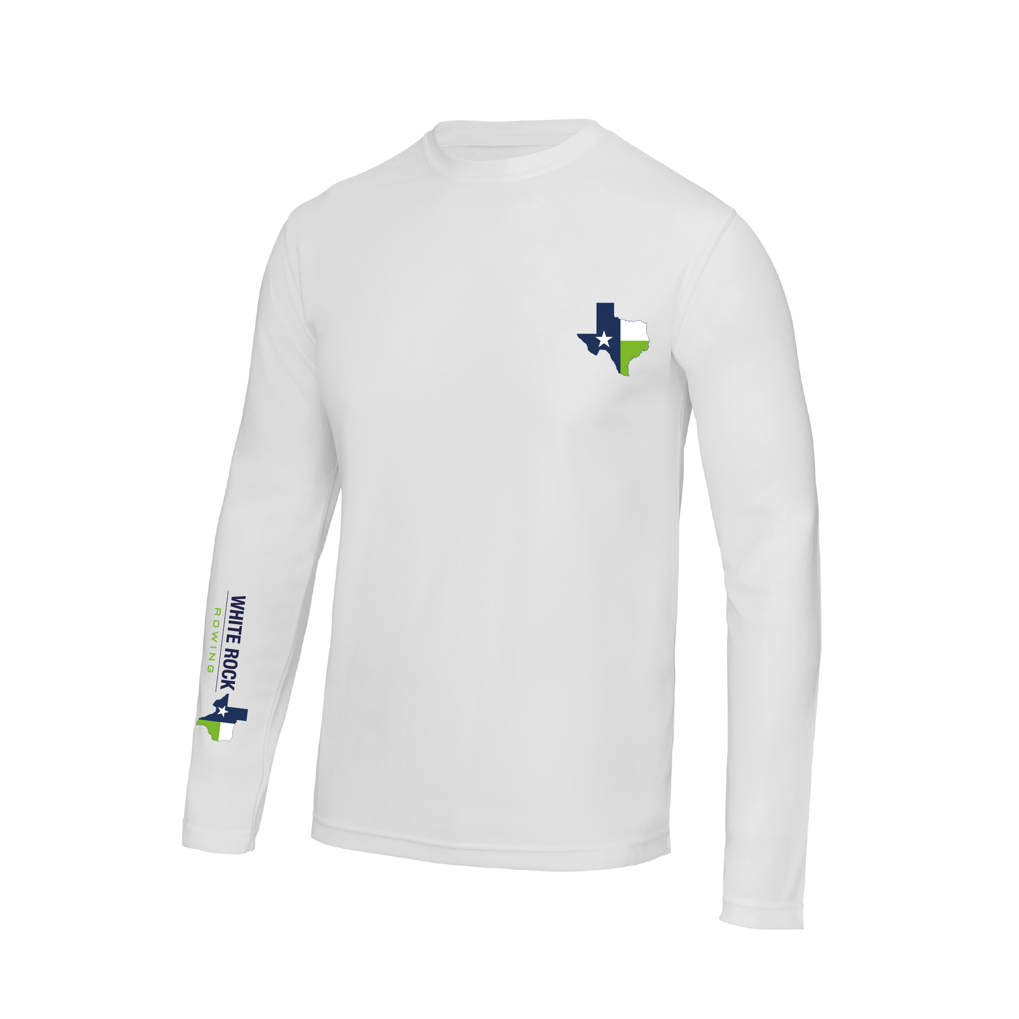 White Rock Rowing Long Sleeve Black Gym T-Shirt