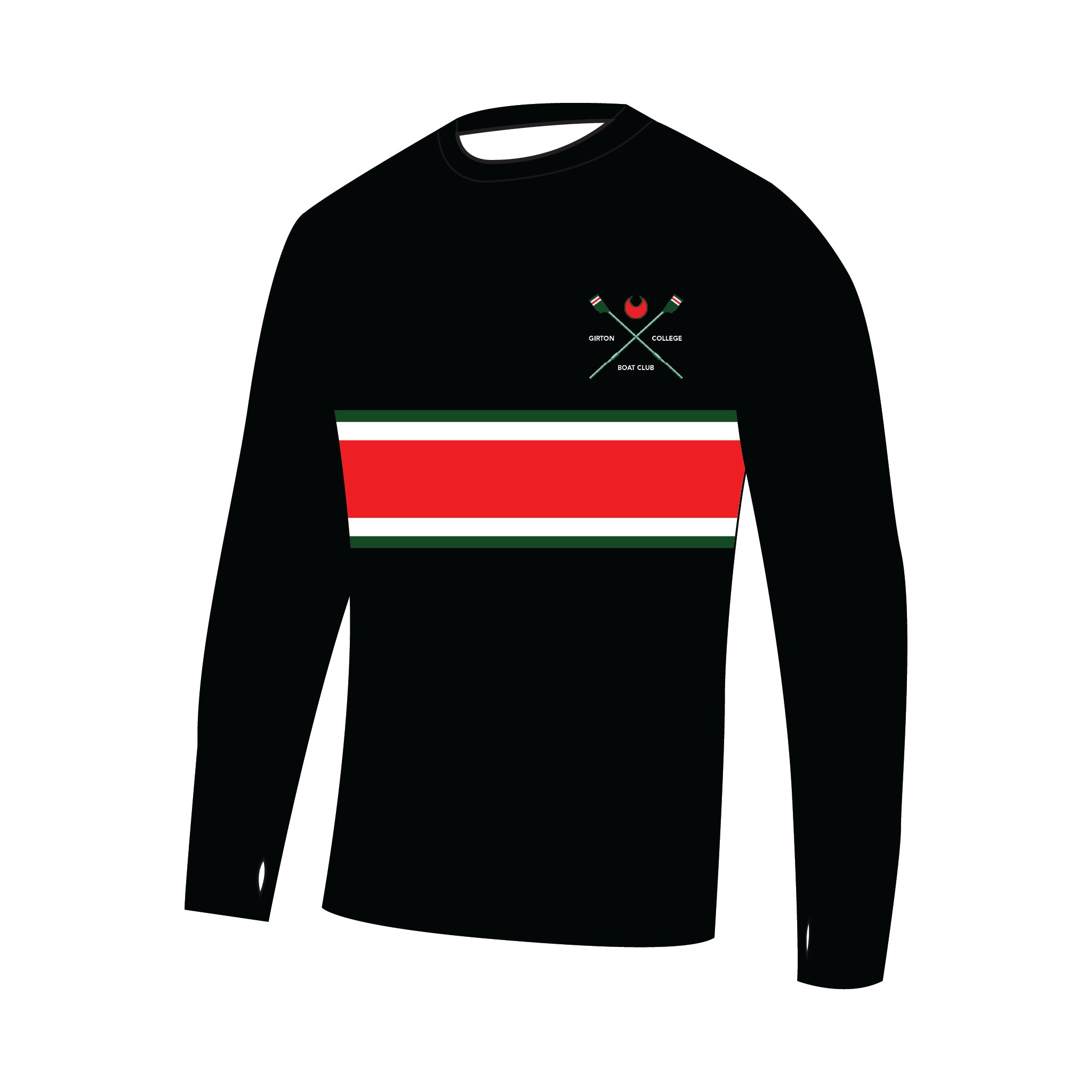 Girton College Boat Club Bespoke Long Sleeve Gym T-Shirt 2