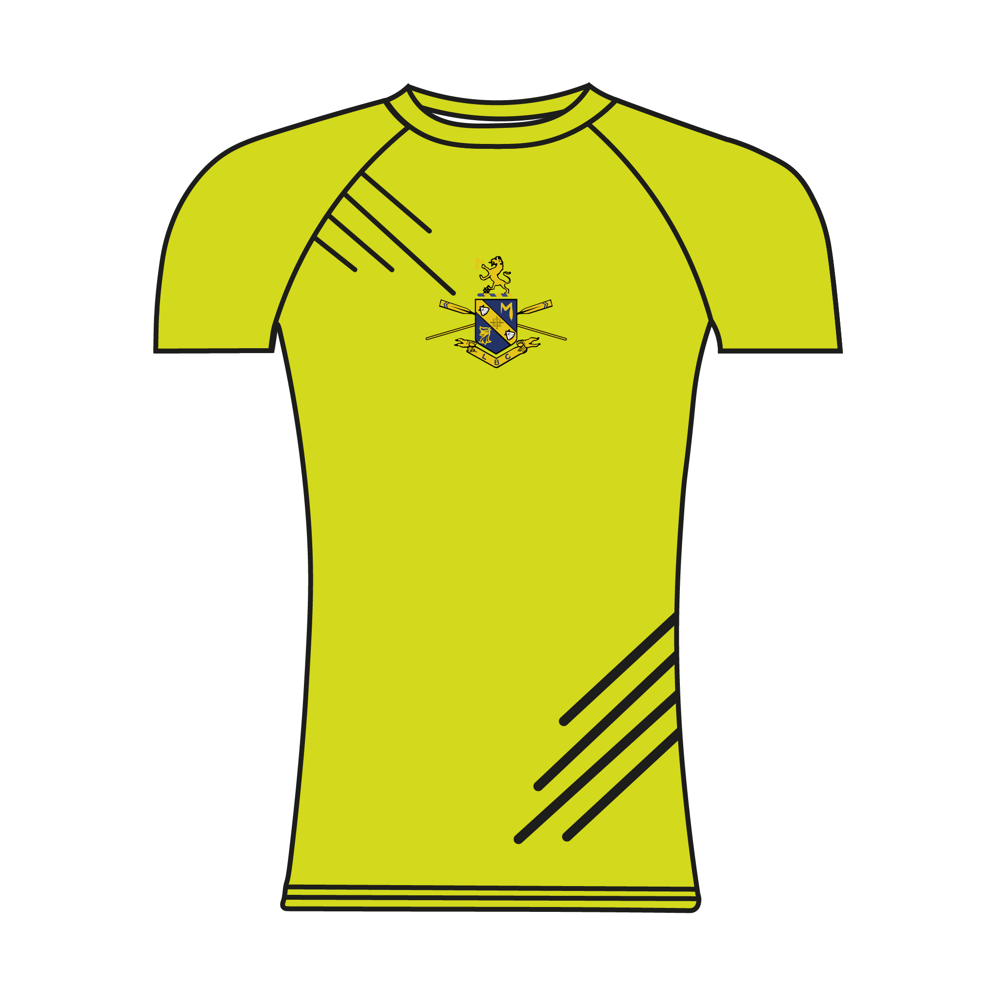 Loughborough Boat Club Hi-vis Short Sleeve Base-Layer