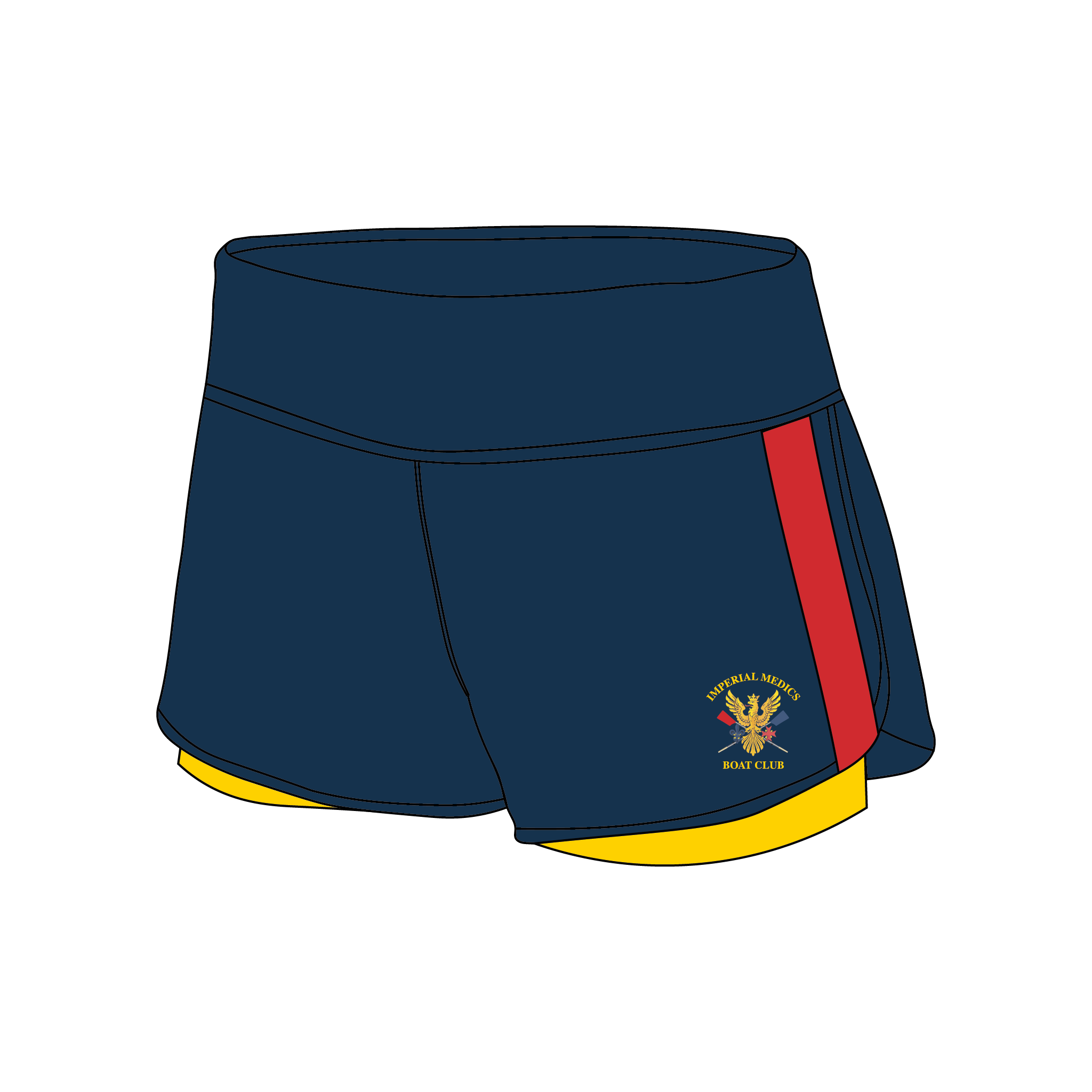 Imperial Medics Boat Club Female Gym Shorts