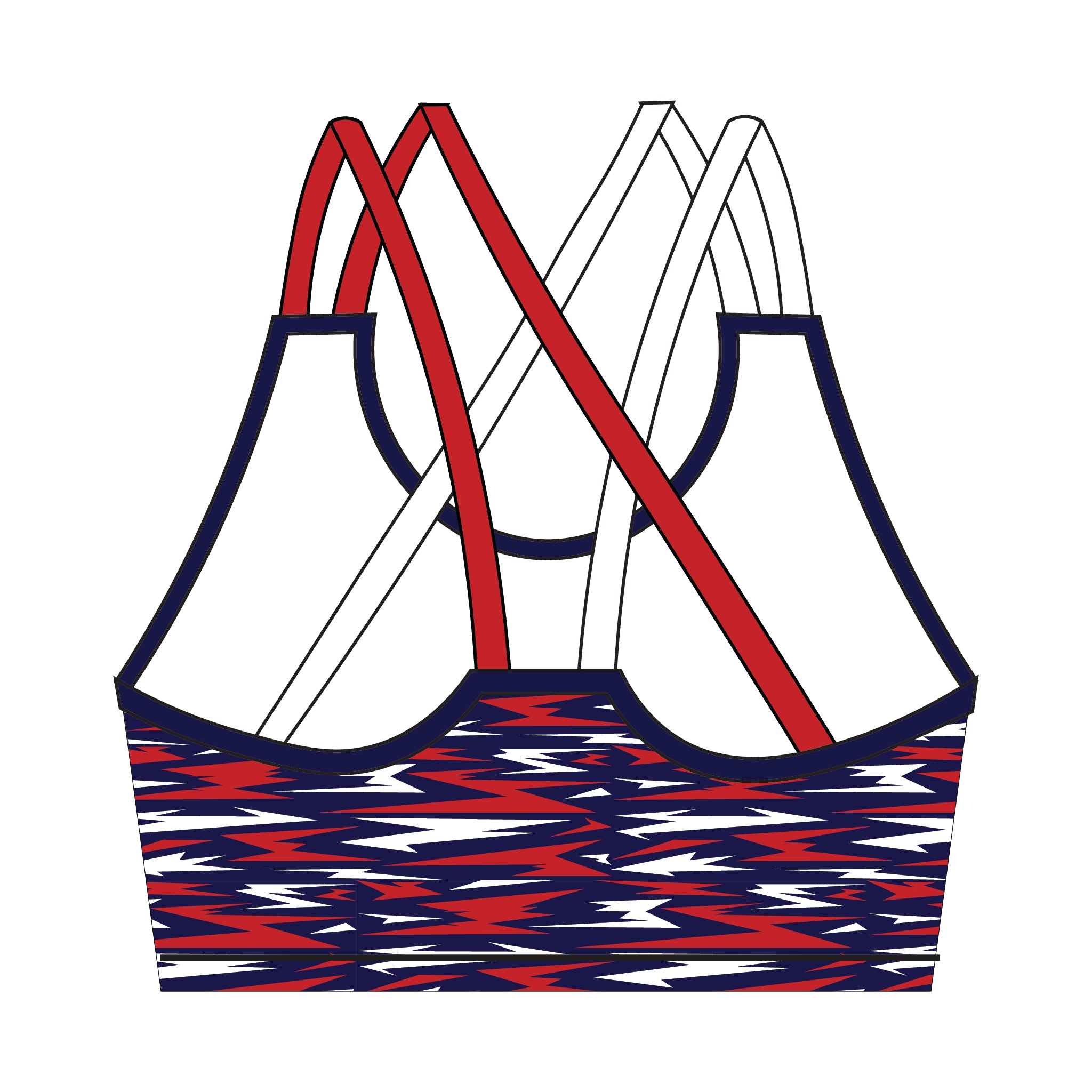 Newcastle University Women’s RFC Strappy Sports Bra 2