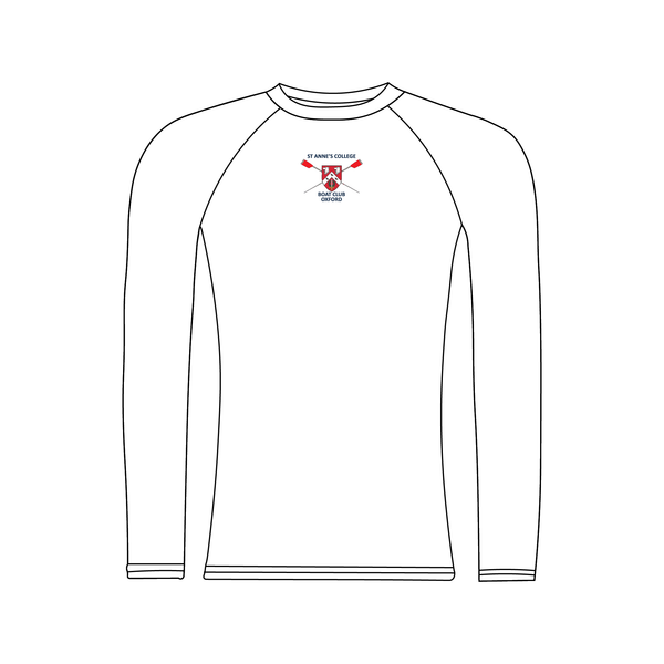 St Anne's College BC White Long Sleeve Base Layer