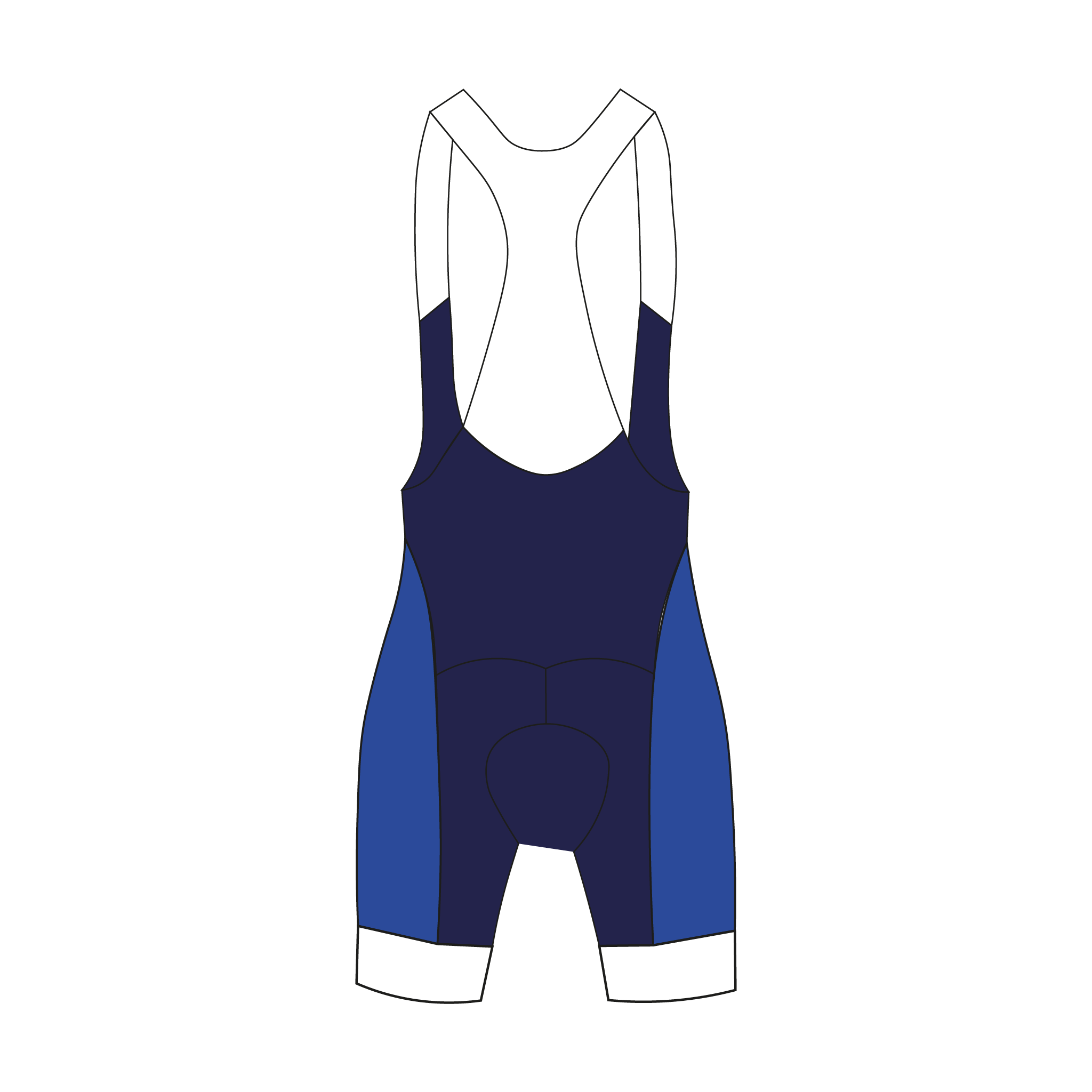 Old Canfordian Boat Club Blue Cycling Bib Shorts