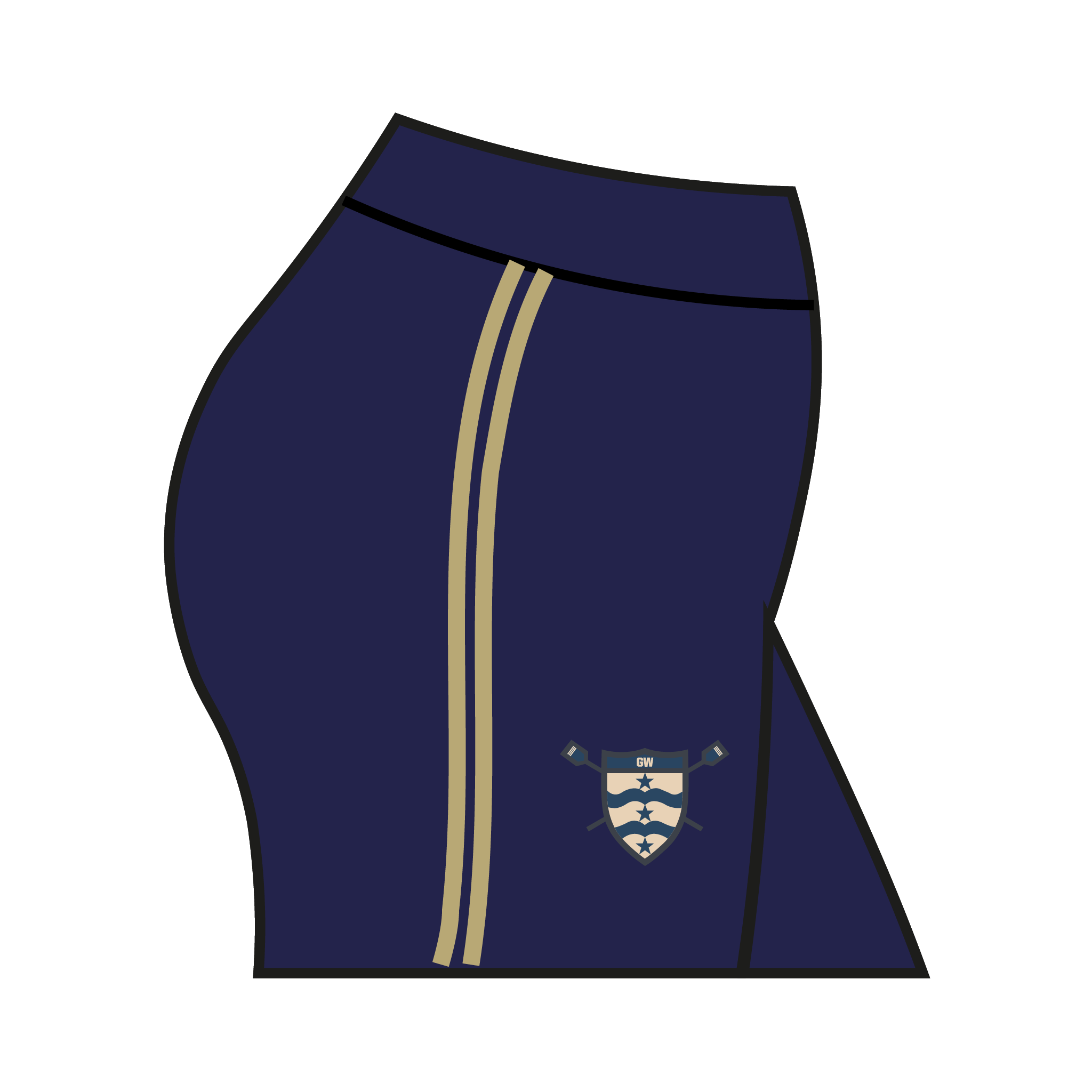 George Washington Men's Rowing Racing Shorts